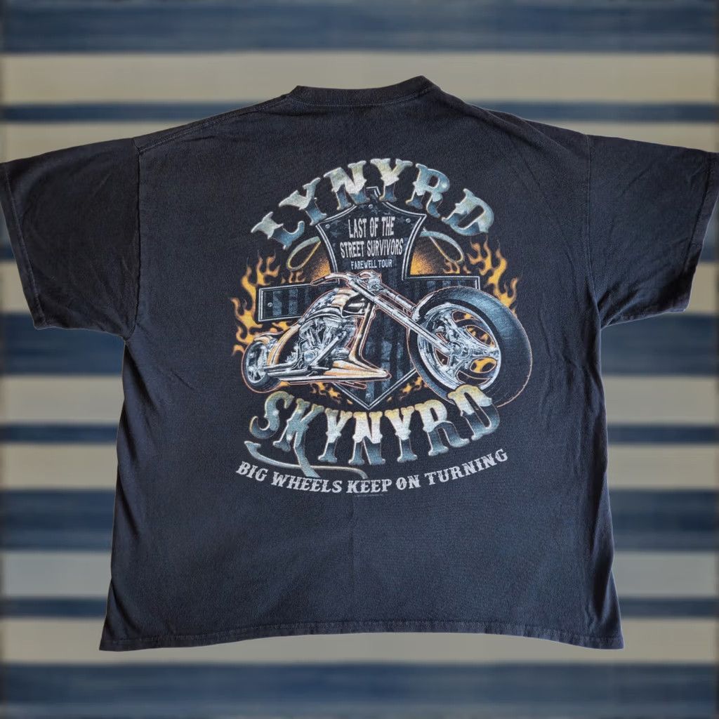 Gildan Lynyrd Skynyrd Farewell Tour 2018 Chopper Bike Band Rare Black XL Graphic TShirt Tee Size US XL / EU 56 / 4 - 1 Thumbnail