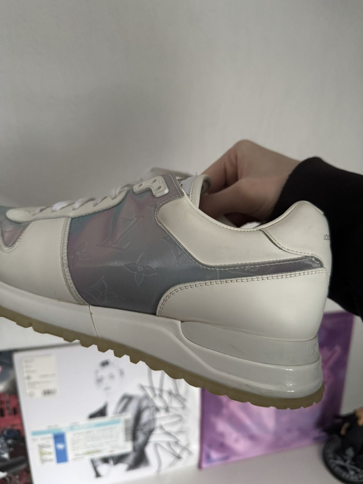 Louis Vuitton Louis Vuitton Run Away Sneakers Iridescent Monogram Luxury Size US 8 / EU 41 - 17 Thumbnail