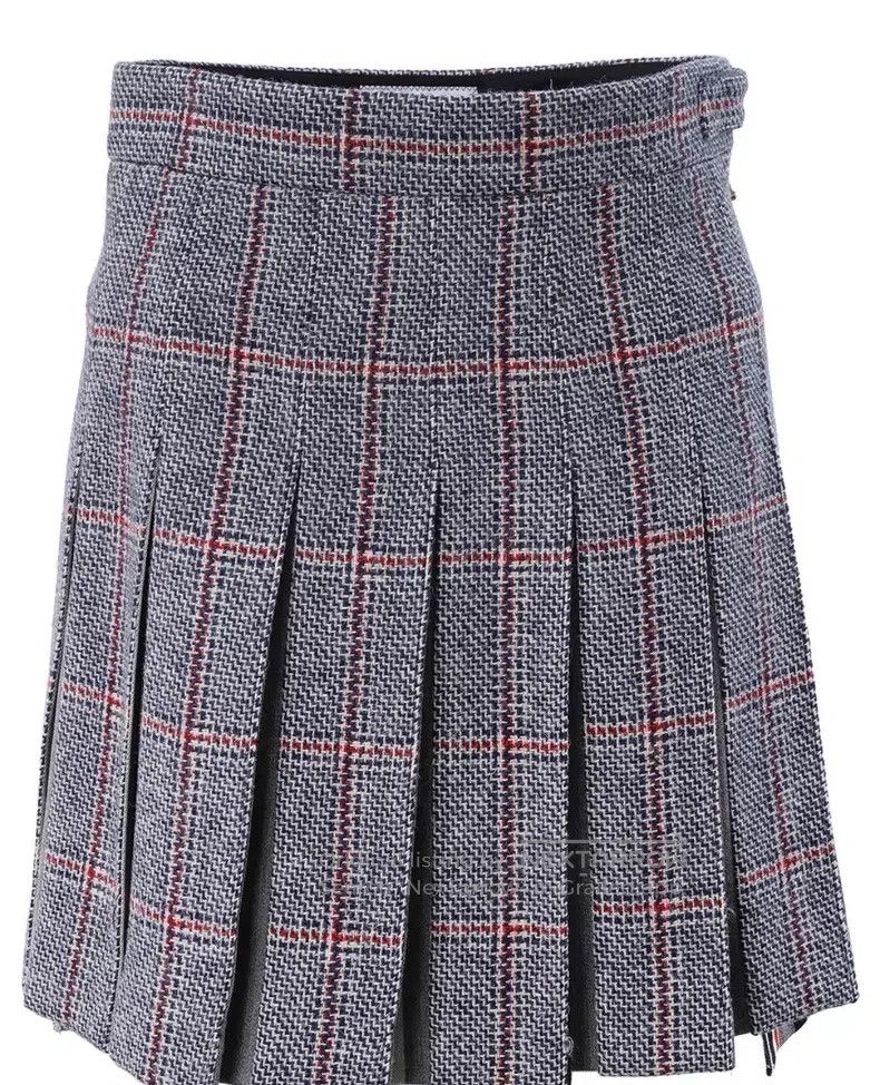 Thom Browne Thom Browne Plaid Pleated Skirt Size 25" / US 0 / IT 36 - 1 Thumbnail