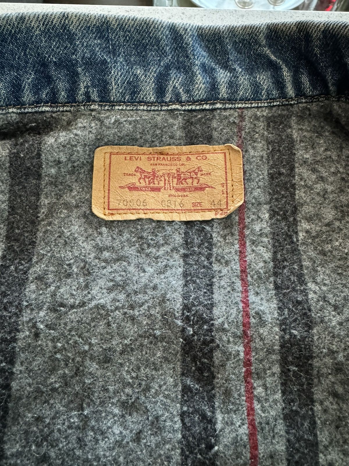 Levi's Levi’s Made in USA Blanket Lined Type 3 Sz 44 Size US M / EU 48-50 / 2 - 6 Thumbnail