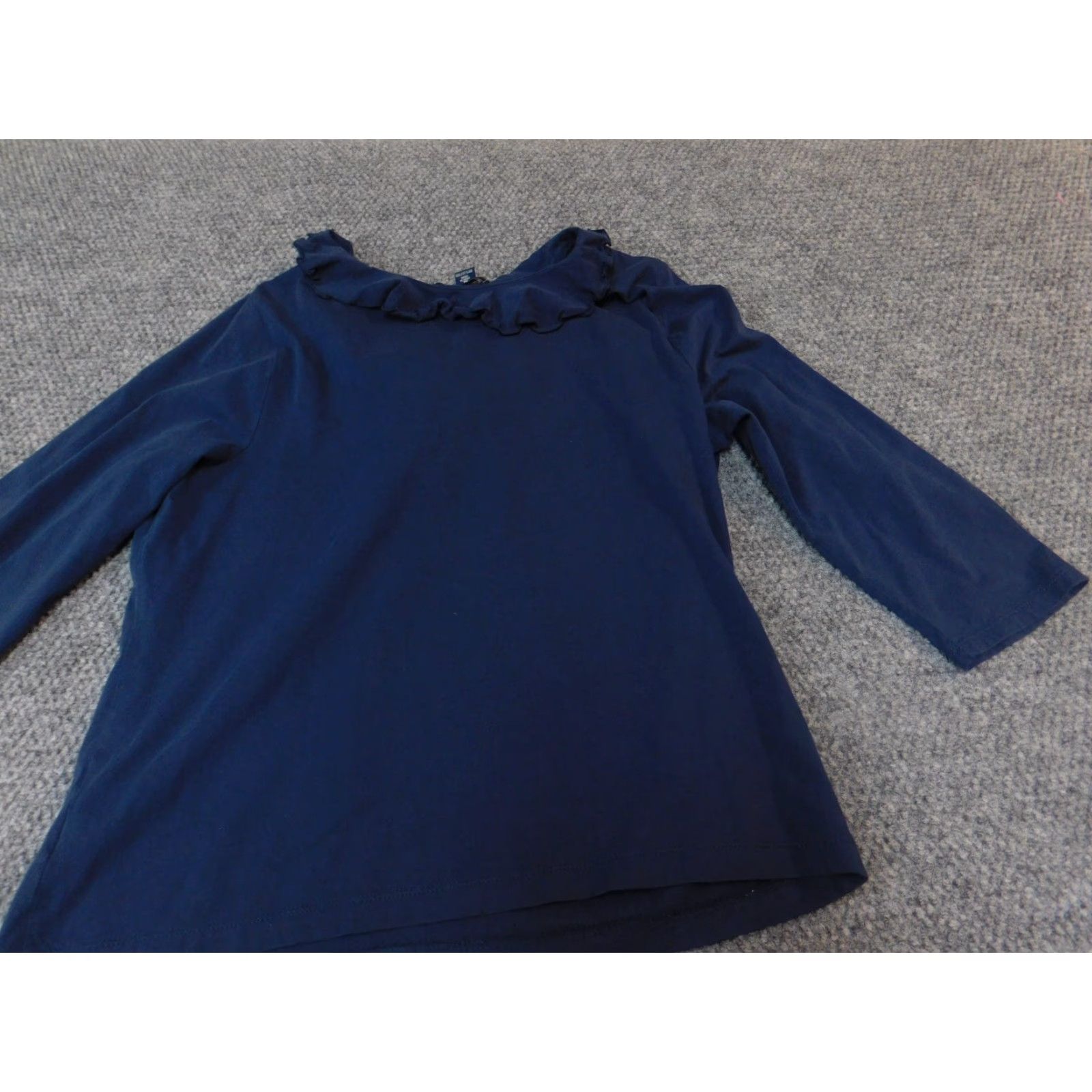 Chaps Chaps Blouse Shirt Women XL Blue Crew Neck Pullover Classic Casual Stretch Breathable Size XL / US 12-14 / IT 48-50 - 6 Thumbnail