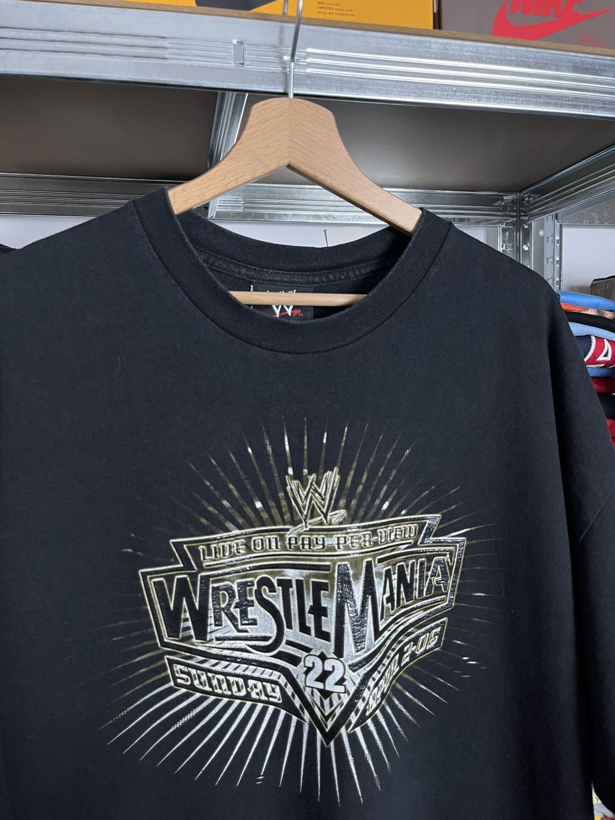 WWE WrestleMania vintage 2002 black T-shirt XXL Size US XXL / EU 58 / 5 - 3 Thumbnail