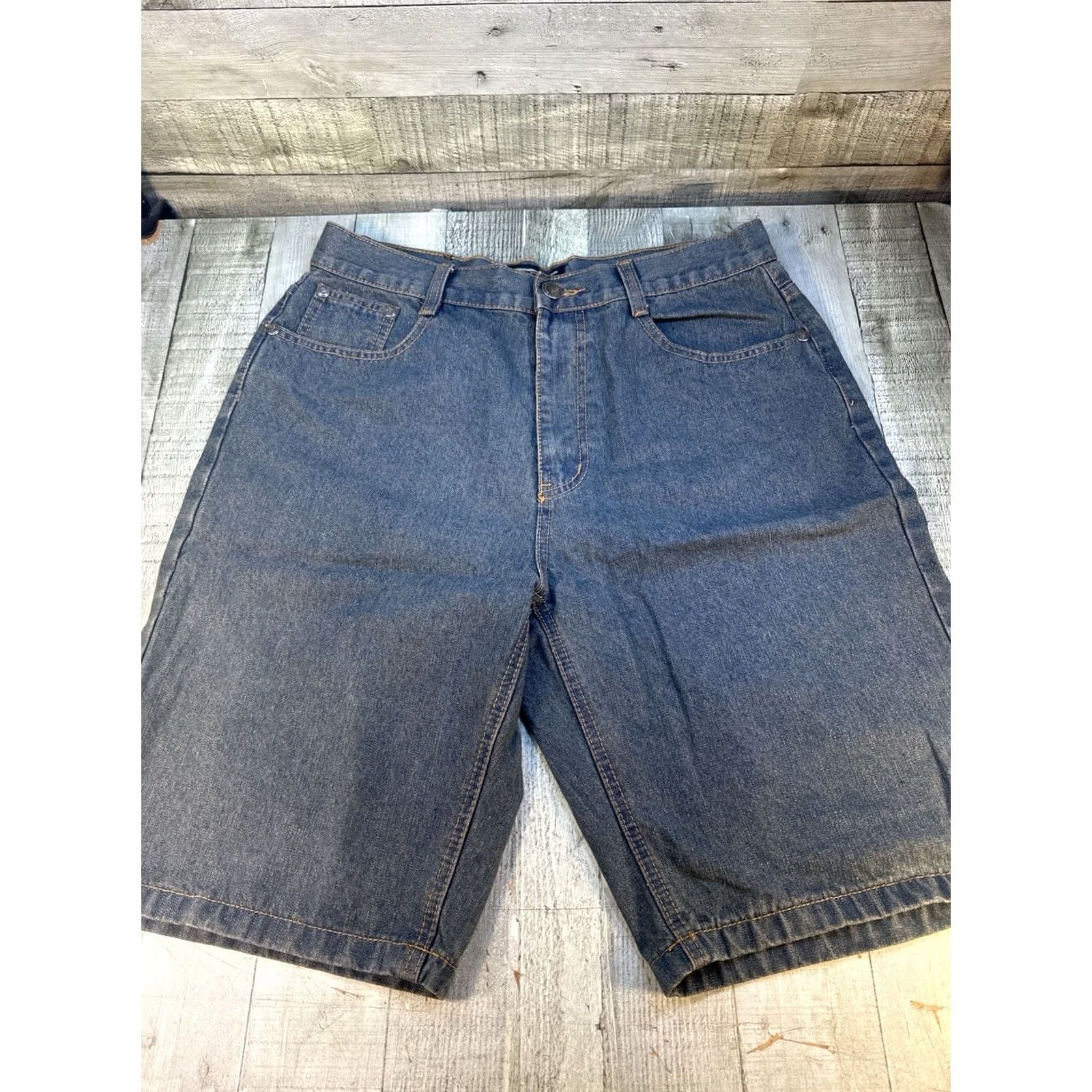 Denime VINTAGE Code 18 Denim Jean Shorts Bermuda 34 Blue Casual 5 Pocket Mens Shorts Size US 34 / EU 50 - 2 Thumbnail