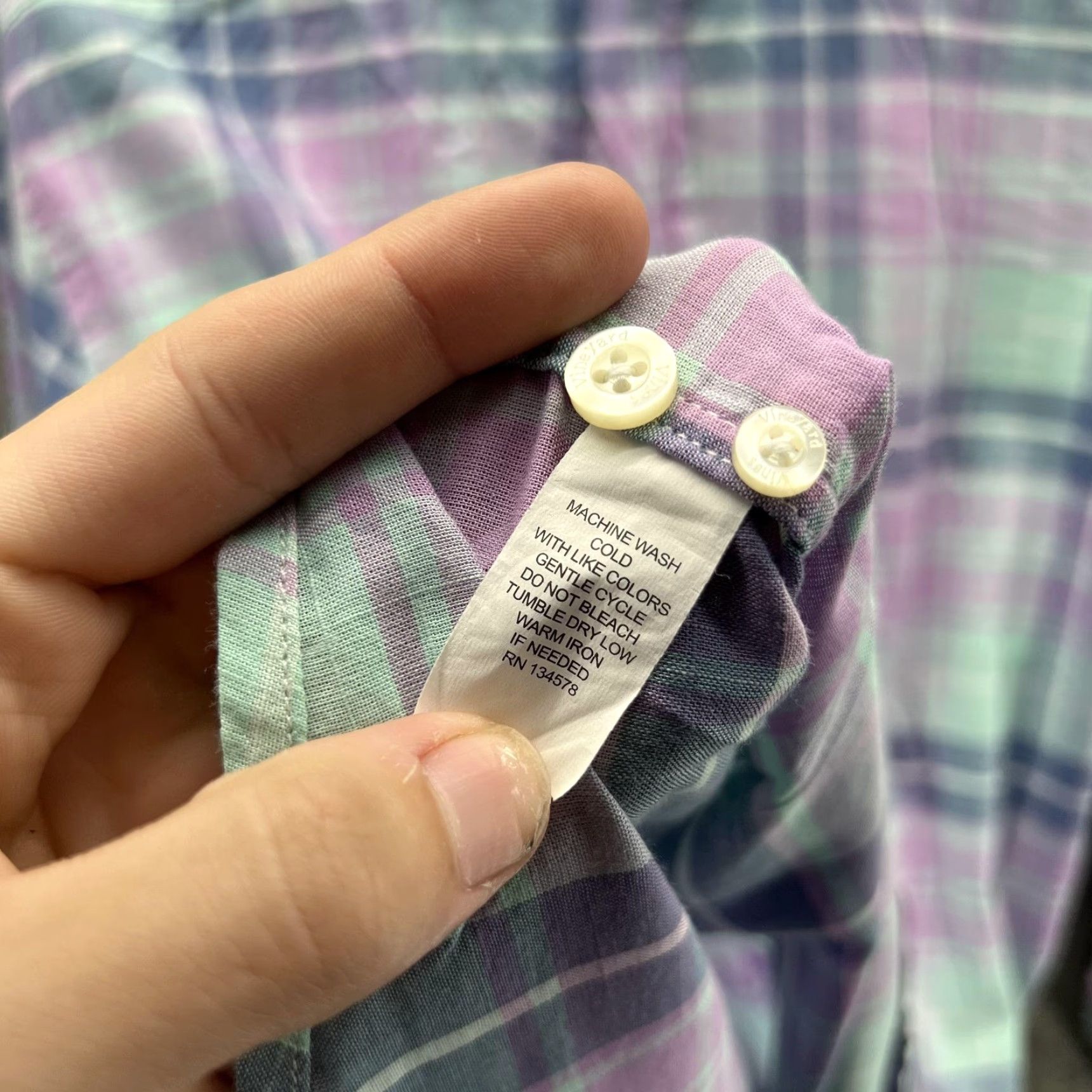 Vineyard Vines Vineyard Vines Shirt Mens M Plaid Murray Long Sleeve Button Front Size US M / EU 48-50 / 2 - 3 Thumbnail