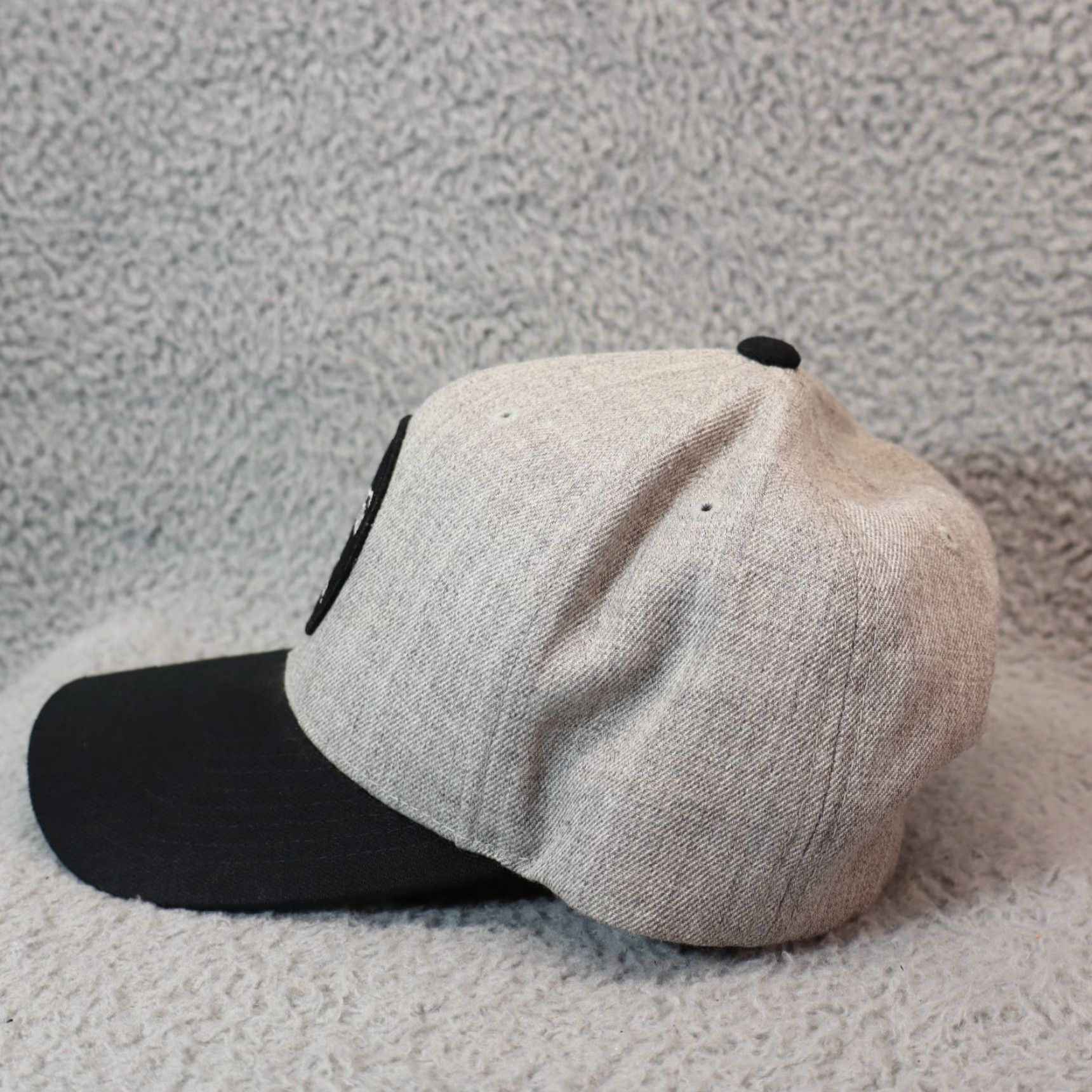 Brixton Brixton MFG Hat Cap SnapBack Black Grey Outdoors Patch One Size Size ONE SIZE - 4 Thumbnail