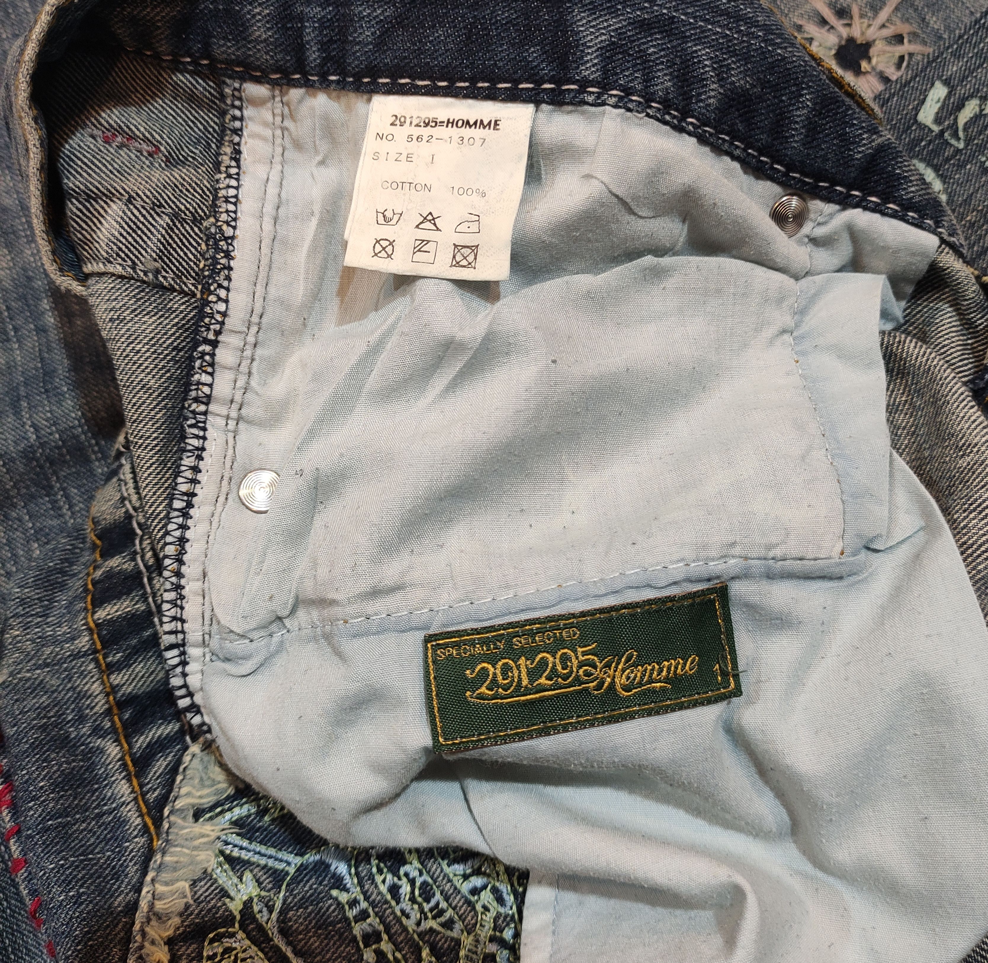 291295=Homme 291259 = Homme Distressed Denim — Y2K Japanese Punk Size US 30 / EU 46 - 12 Thumbnail