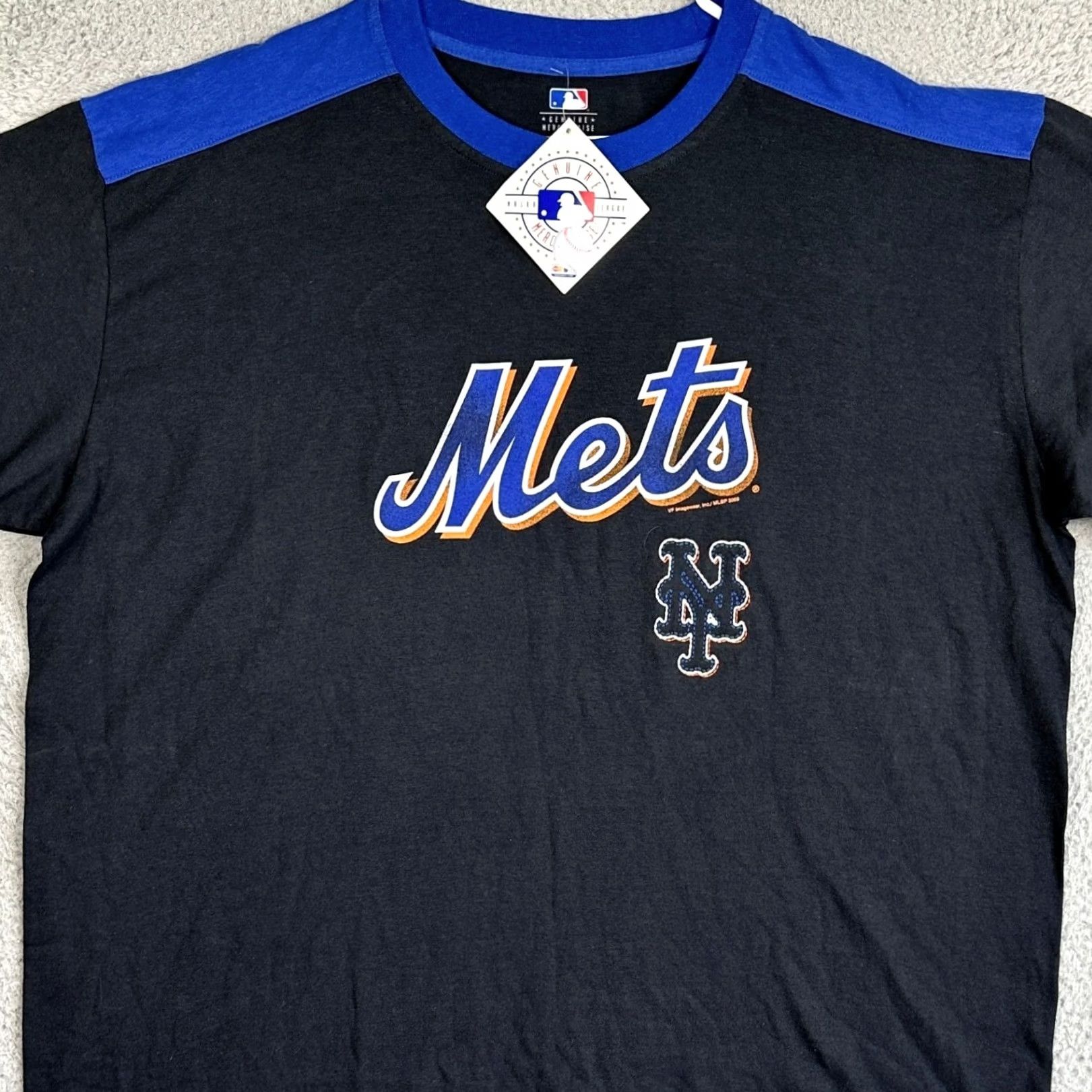 Vintage VINTAGE New York Mets T-Shirt Mens XL Black Blue Ringer Tee Logo Genuine Merchandise Size US XL / EU 56 / 4 - 2 Thumbnail