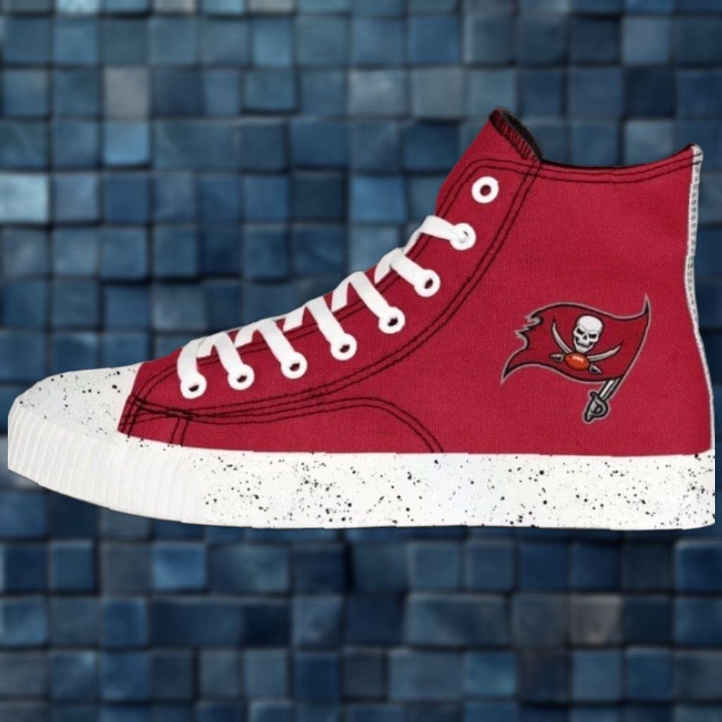 Vintage **FOCO Tampa Bay Buccaneers Red HighTop Men's Size 10 Sneakers** User: Tampa Bay Buccaneers Red HighTop Men's Size 10 FOCO Sneakers Size US 10 / EU 43 - 1 Thumbnail
