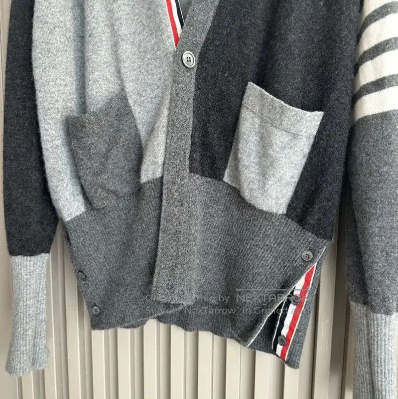 Thom Browne Thom Browne Gray Cashmere Women's Cardigan . Size XS / US 0-2 / IT 36-38 - 4 Thumbnail