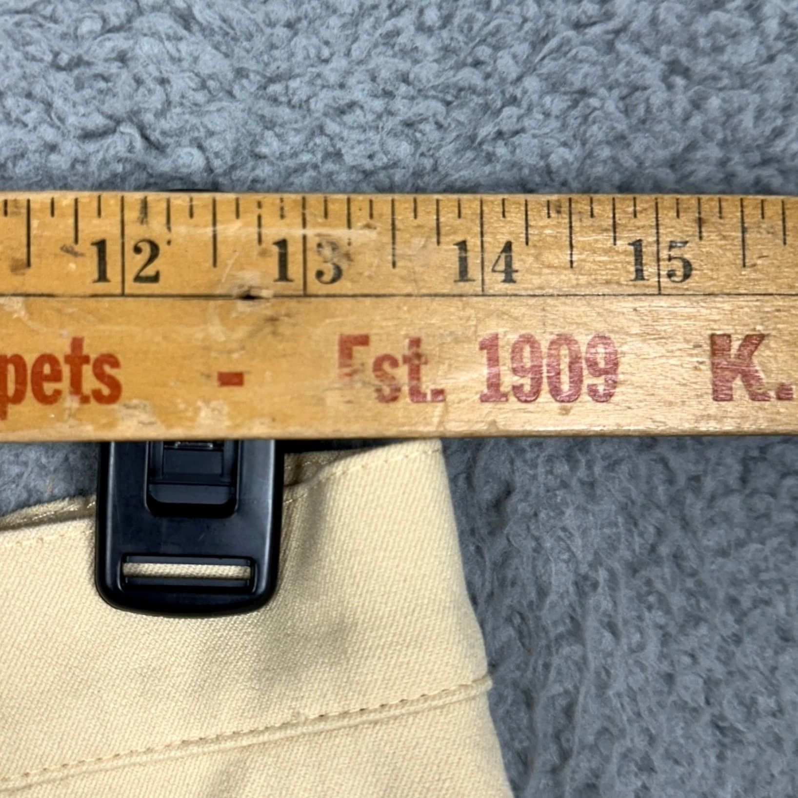 Vintage St John Sport Marie Gray Khakis Pants Womens 6 Yellow Straight Fit Stretch EUC Size 28" / US 6 / IT 42 - 6 Thumbnail