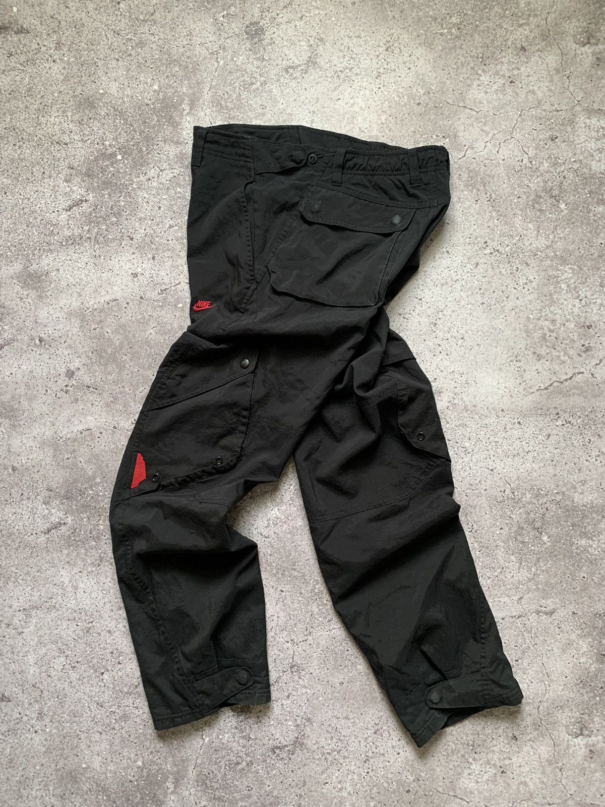Nike × Vintage Nike Track Cargo Pants Baggy Vintage Gorpcore Drill Joggers Size US 30 / EU 46 - 1 Thumbnail