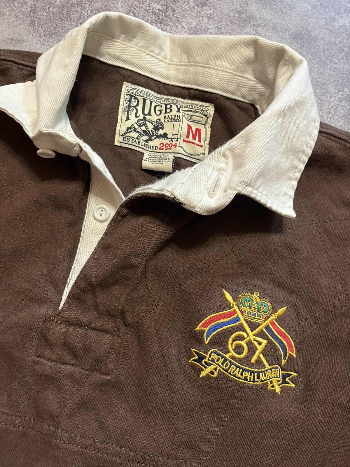 Rugby Ralph Lauren Vintage 2004 Polo Ralph Lauren rugby long sleeve Size US M / EU 48-50 / 2 - 2 Thumbnail