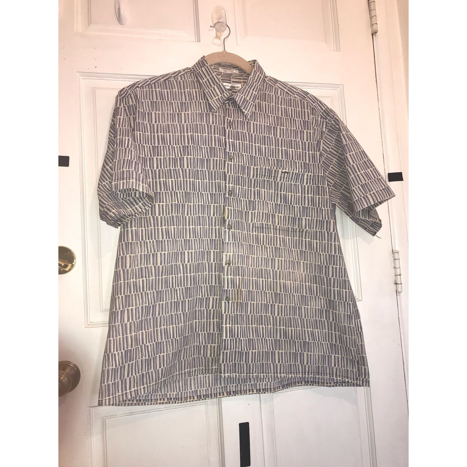 Pierre Cardin Pierre Cardin Shirt Men’s XL Gray Plaid Short Sleeve Size US XL / EU 56 / 4 - 8 Thumbnail