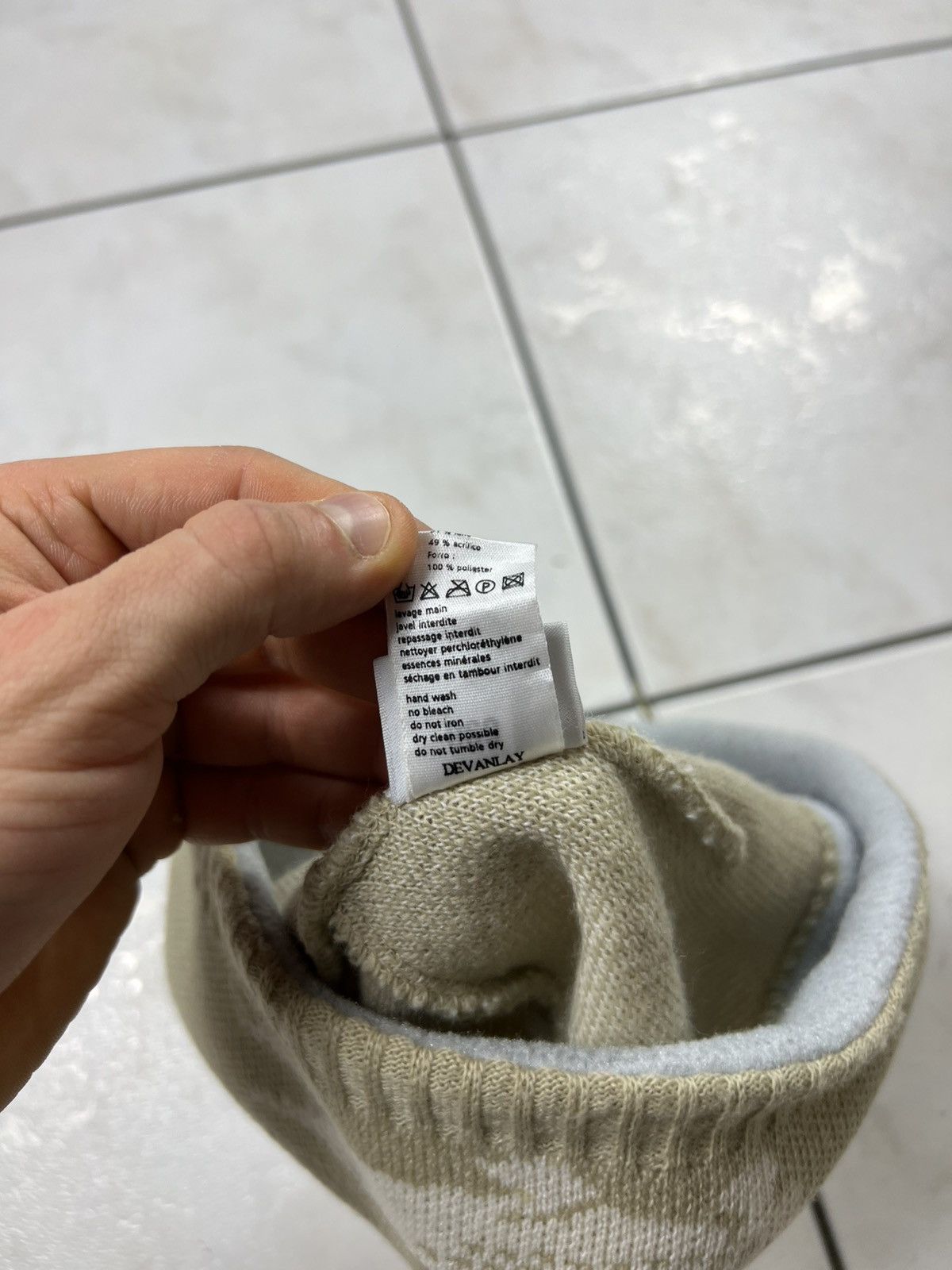 Lacoste Vintage Lacoste y2k big logo crocodile knit beanie hat drill Size ONE SIZE - 16 Thumbnail