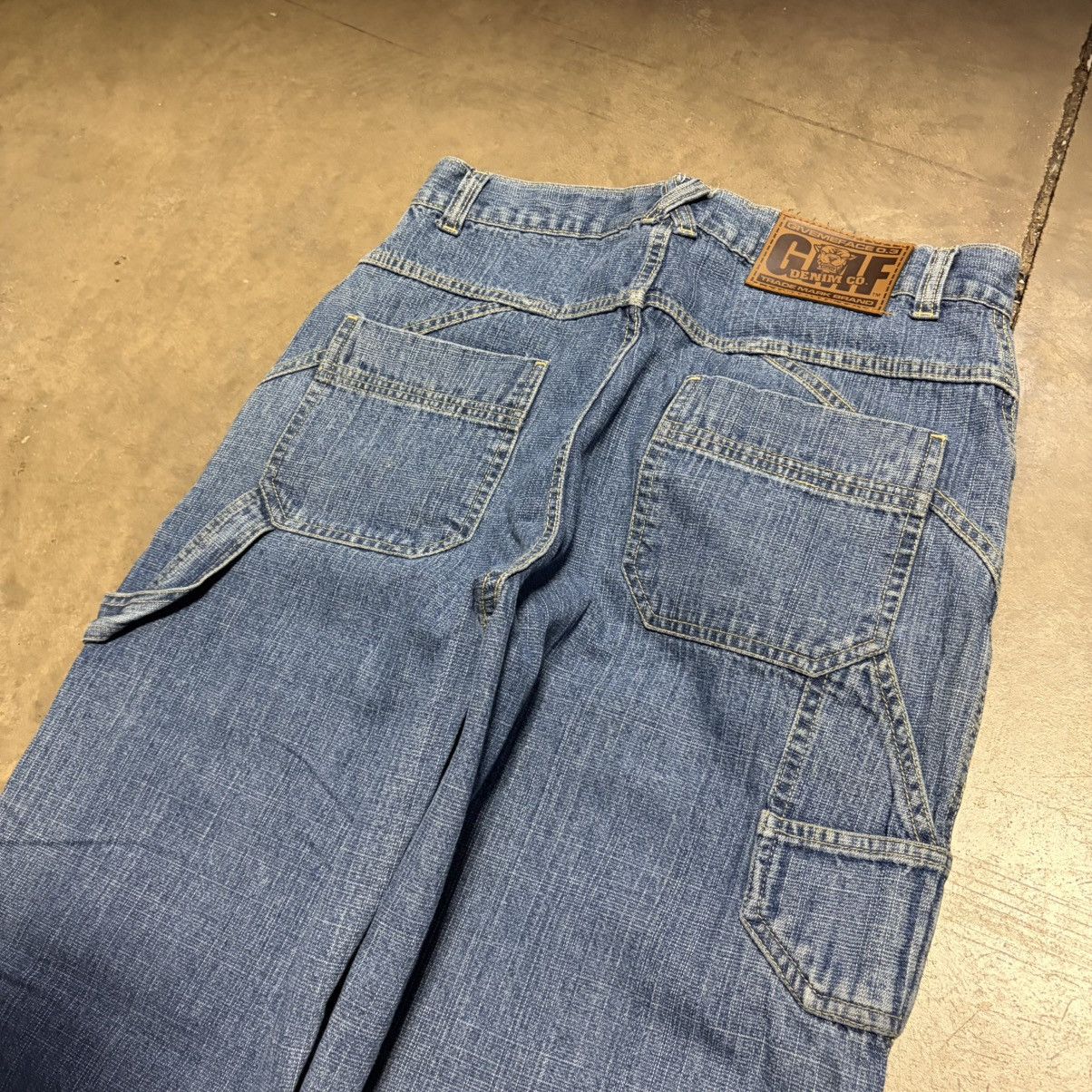 Southpole Vintage Y2K GiveMeFace GMF Baggy Denim Jeans Skater Wide Leg Size US 34 / EU 50 - 11 Thumbnail