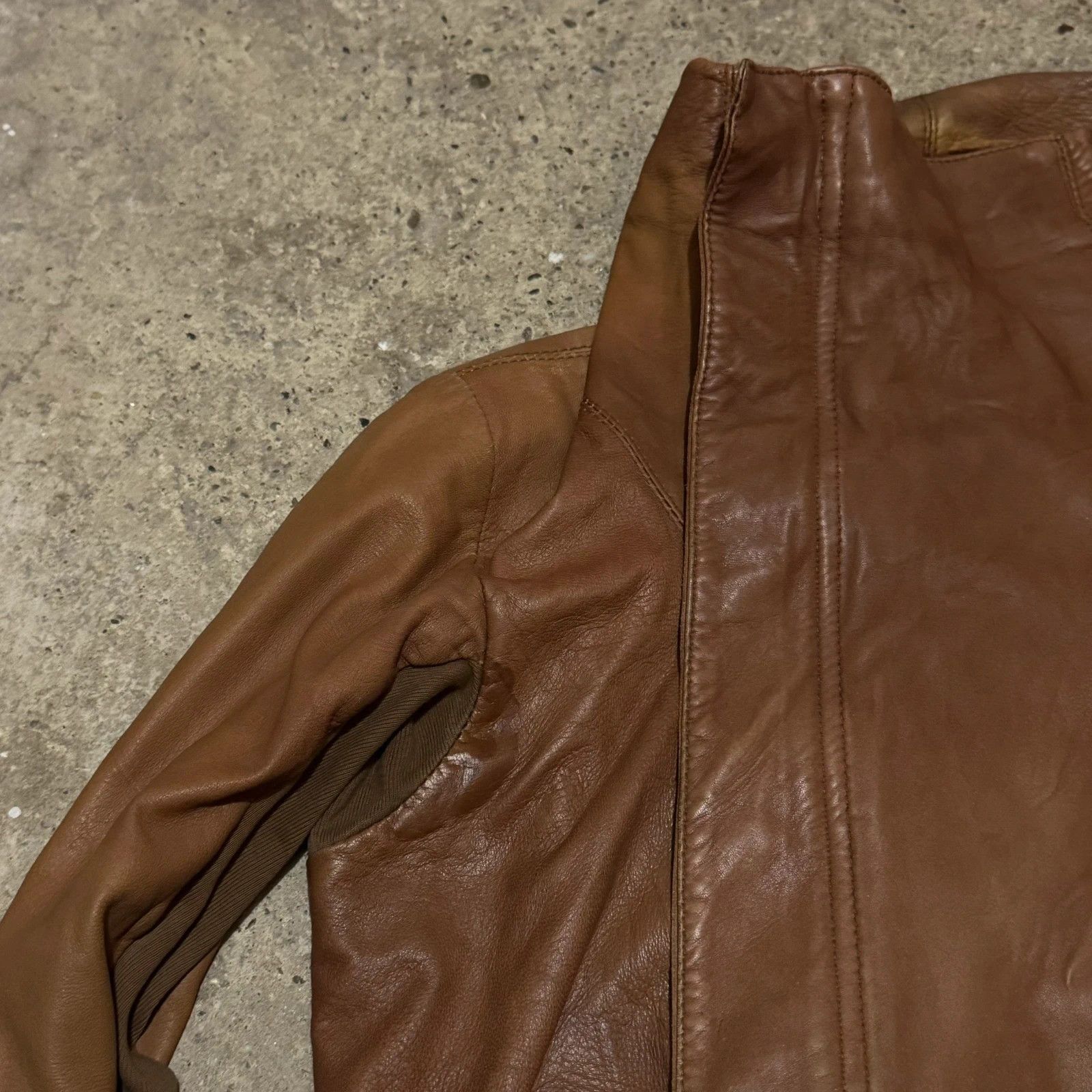 Other Rick owens style leather jacket Size S / US 4 / IT 40 - 6 Thumbnail