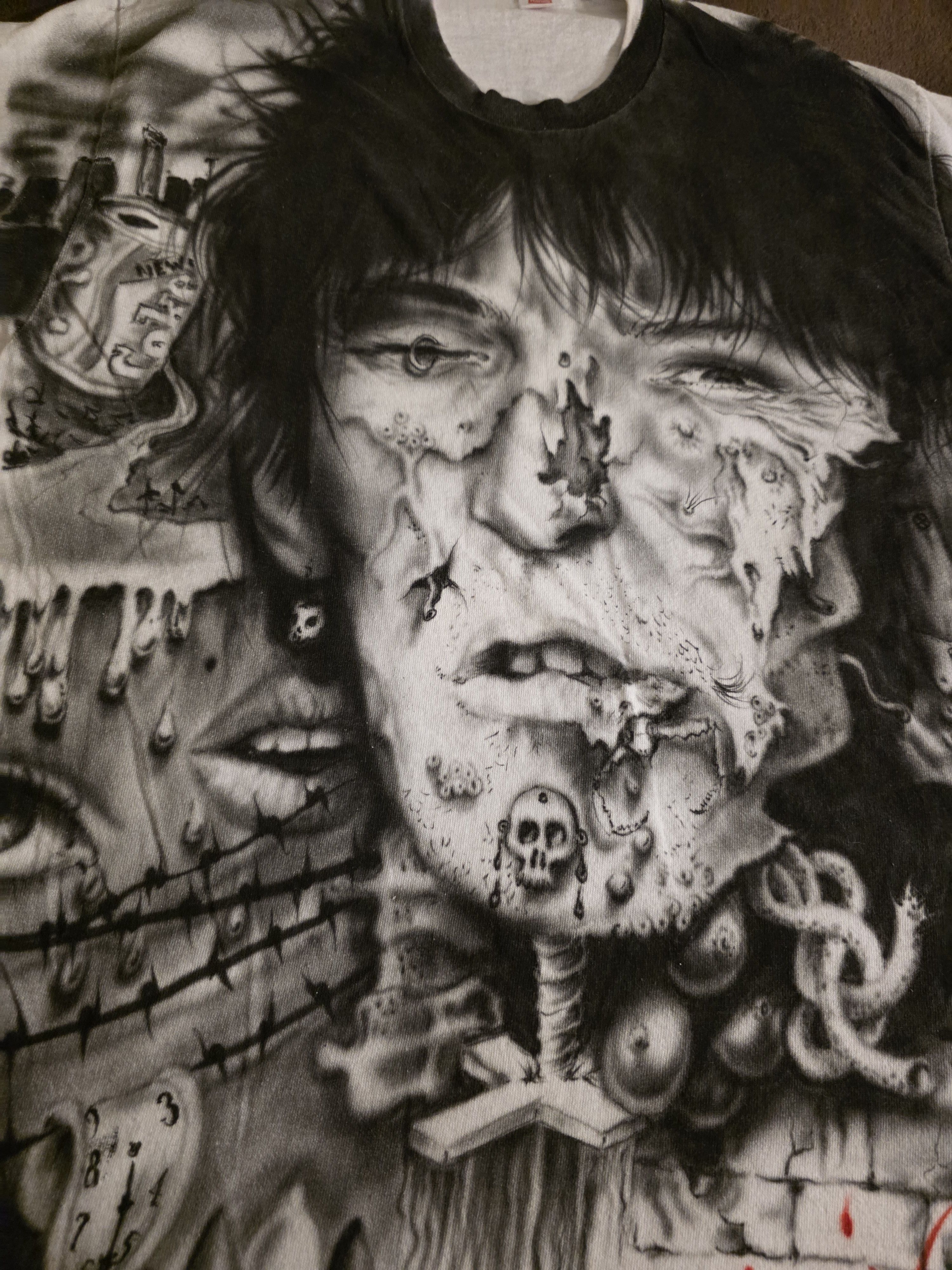 Other Vintage 1985 Airbrushed Keith Richards Art Tee Jurek Size US L / EU 52-54 / 3 - 5 Thumbnail