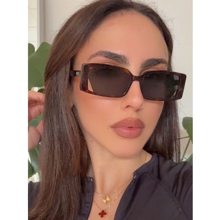 NEW Fendi FE40065I Fendigraphy Orange Square Sunglasses Fendi FE40065I Orange Prescription Sunglasses main image 4