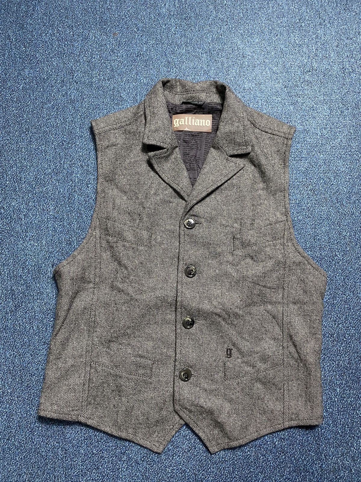 John Galliano Galliano - Grey Vest Size US M / EU 48-50 / 2 - 1 Thumbnail