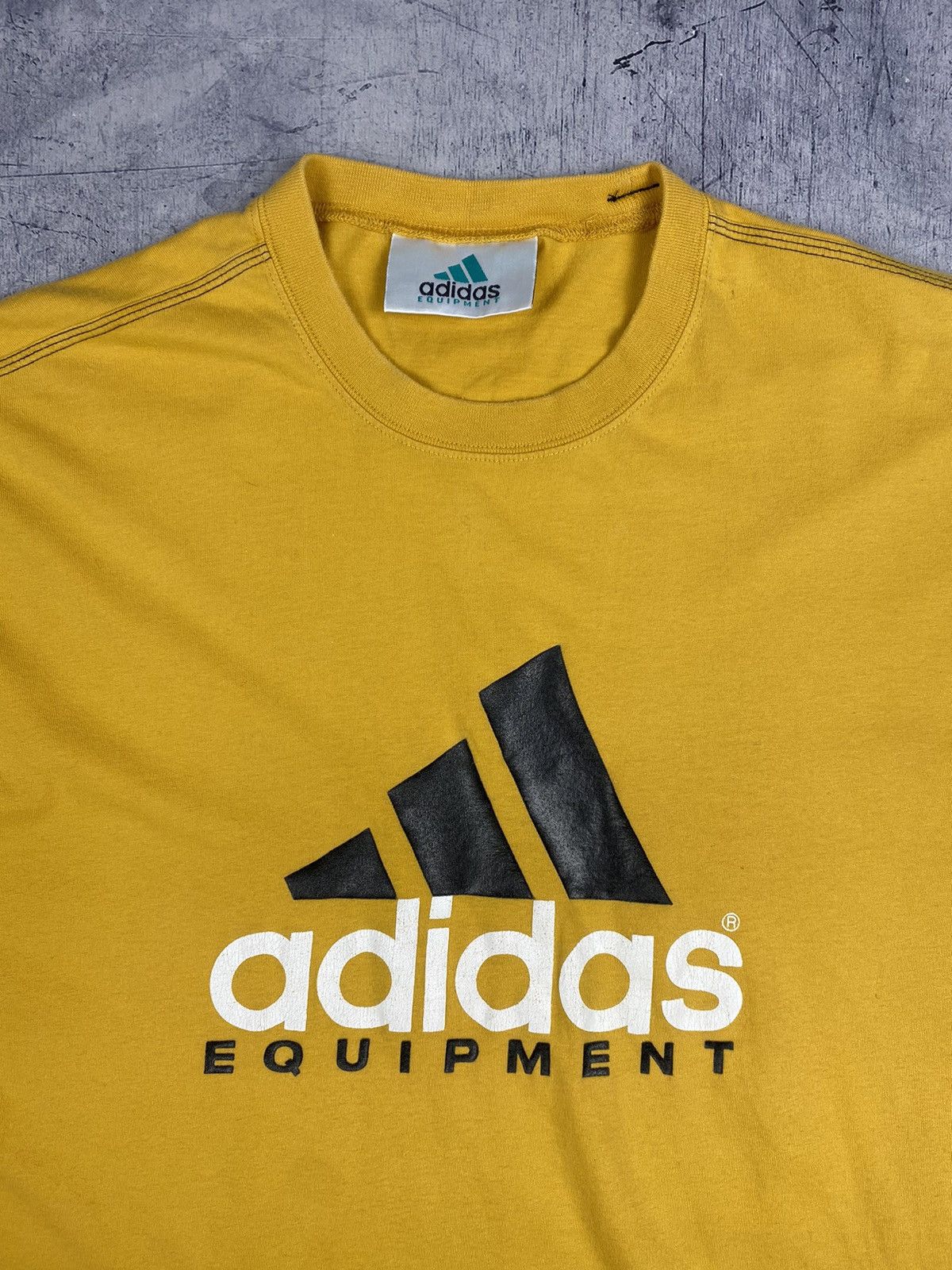 Adidas Vintage 90s Adidas Equipment big logo Tee Size US L / EU 52-54 / 3 - 5 Thumbnail