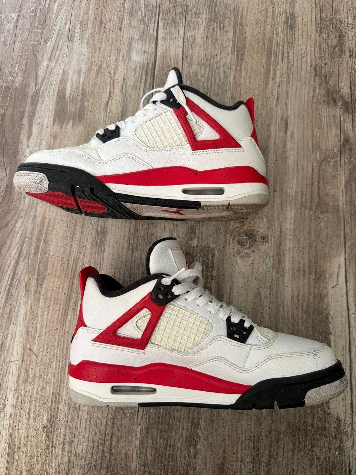 Nike Jordan 4 Red Cement Size US 5.5 / EU 38 - 2 Thumbnail