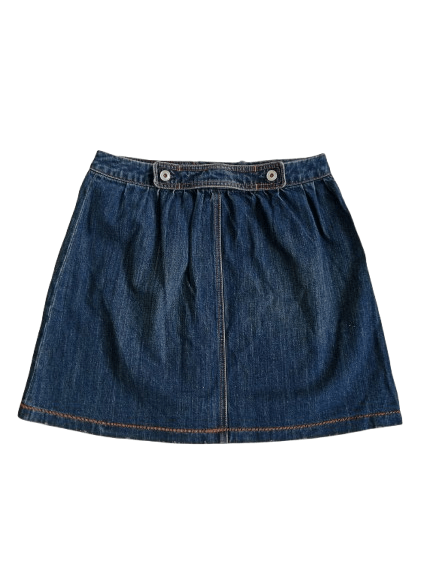Vintage Spick And Span Blue Denim Skirt Japanese Brand Size 31" - 2 Thumbnail