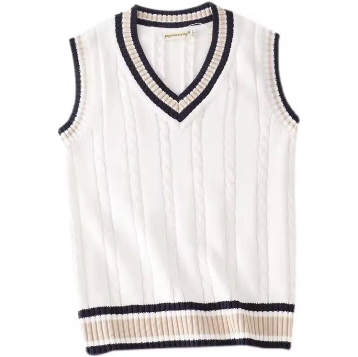 Japanese Brand Vintage Retro Sweater Vest Men Thicken V-neck Knitwear Size US XXL / EU 58 / 5 - 3 Thumbnail
