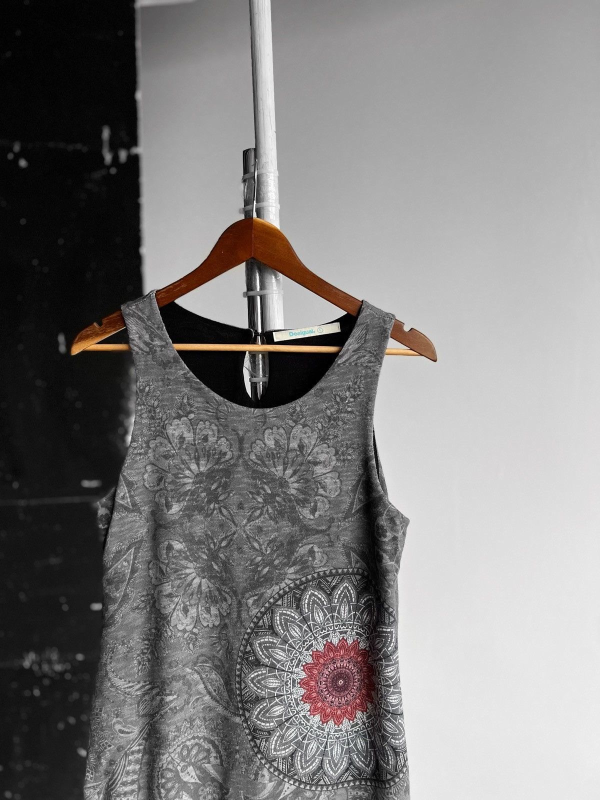 Designer × Desigual Desigual Traveller Printed Sleeveless Short Dress Geometric Size L / US 10 / IT 46 - 2 Thumbnail