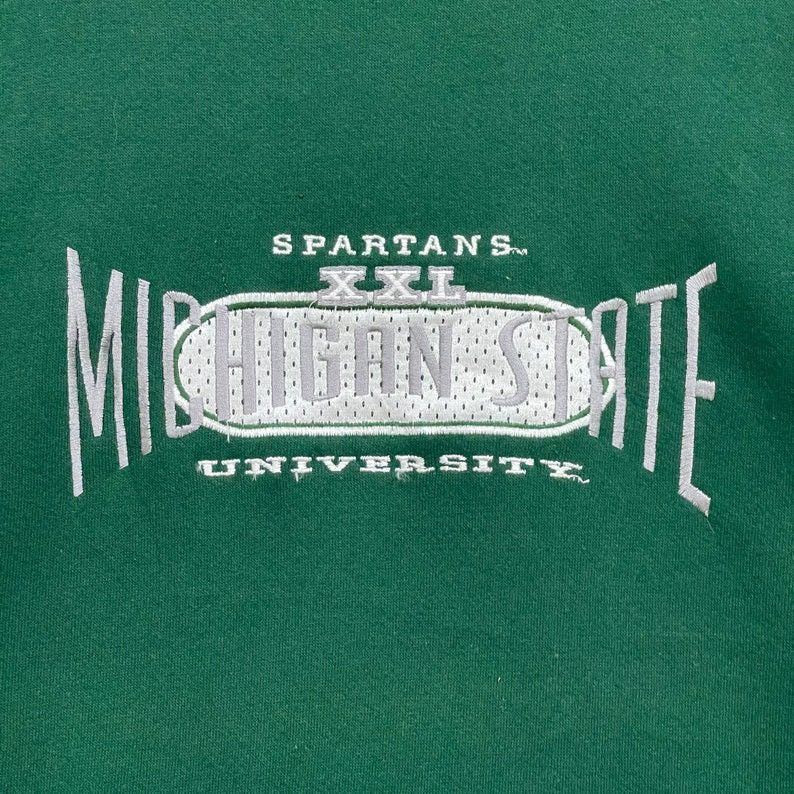 Vintage Vintage Michigan State University Spartan Sweatshirt Size US L / EU 52-54 / 3 - 8 Thumbnail