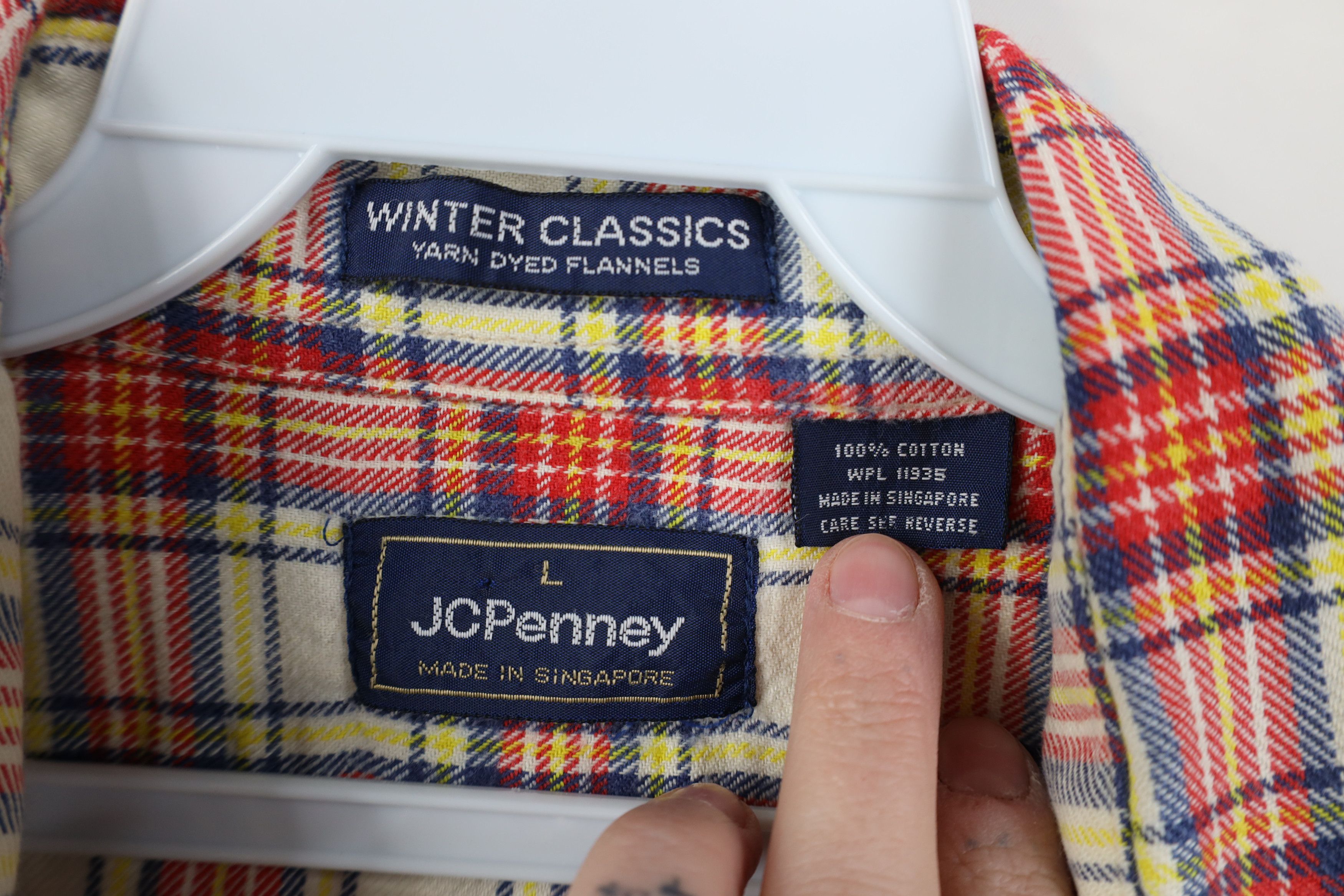 Vintage Vintage 70s Streetwear Flannel Collared Button Shirt Plaid Size US L / EU 52-54 / 3 - 7 Thumbnail