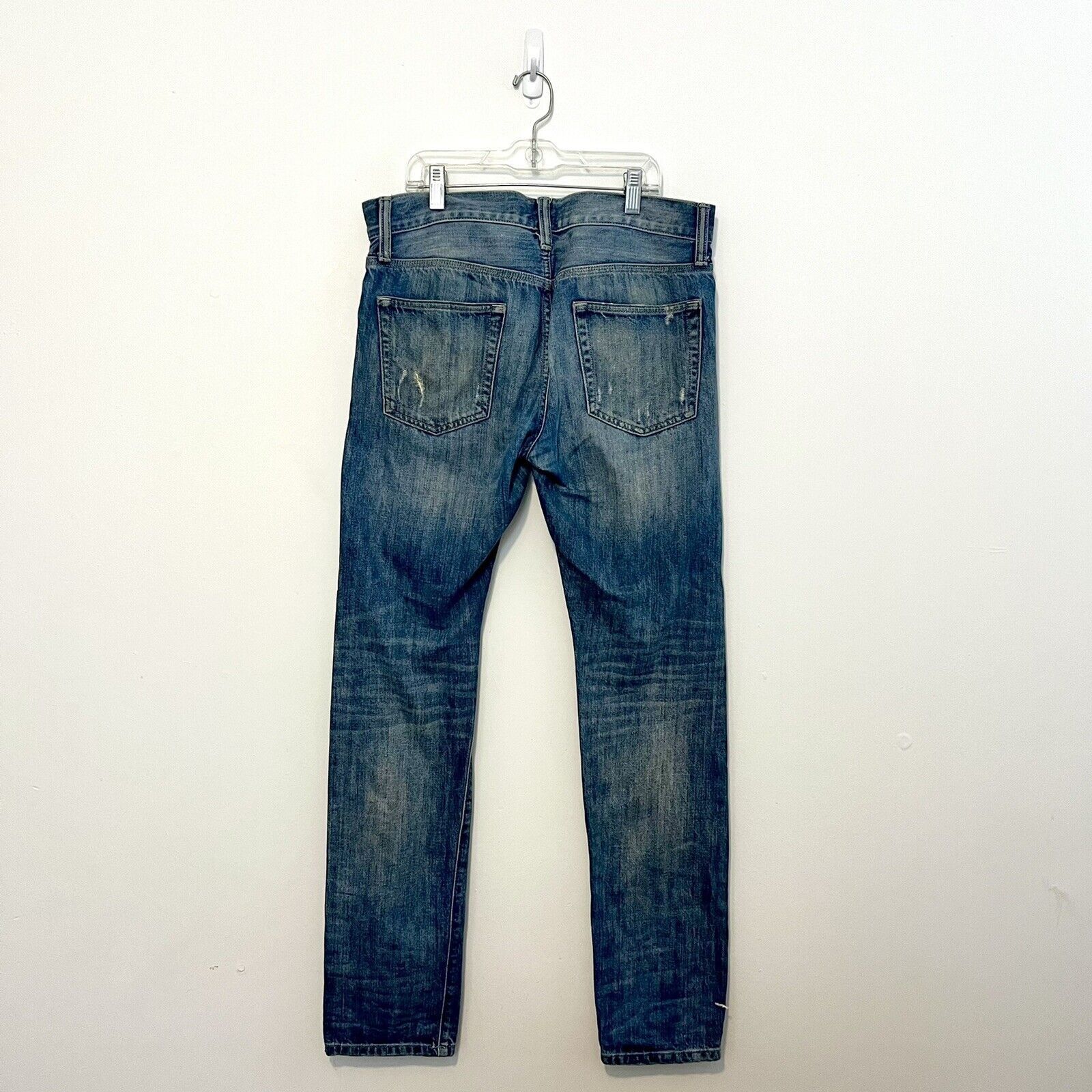 John Elliott John Elliott x GAP x GQ Blue Selvedge Denim Jeans Slim 30x32 Size US 30 / EU 46 - 4 Thumbnail
