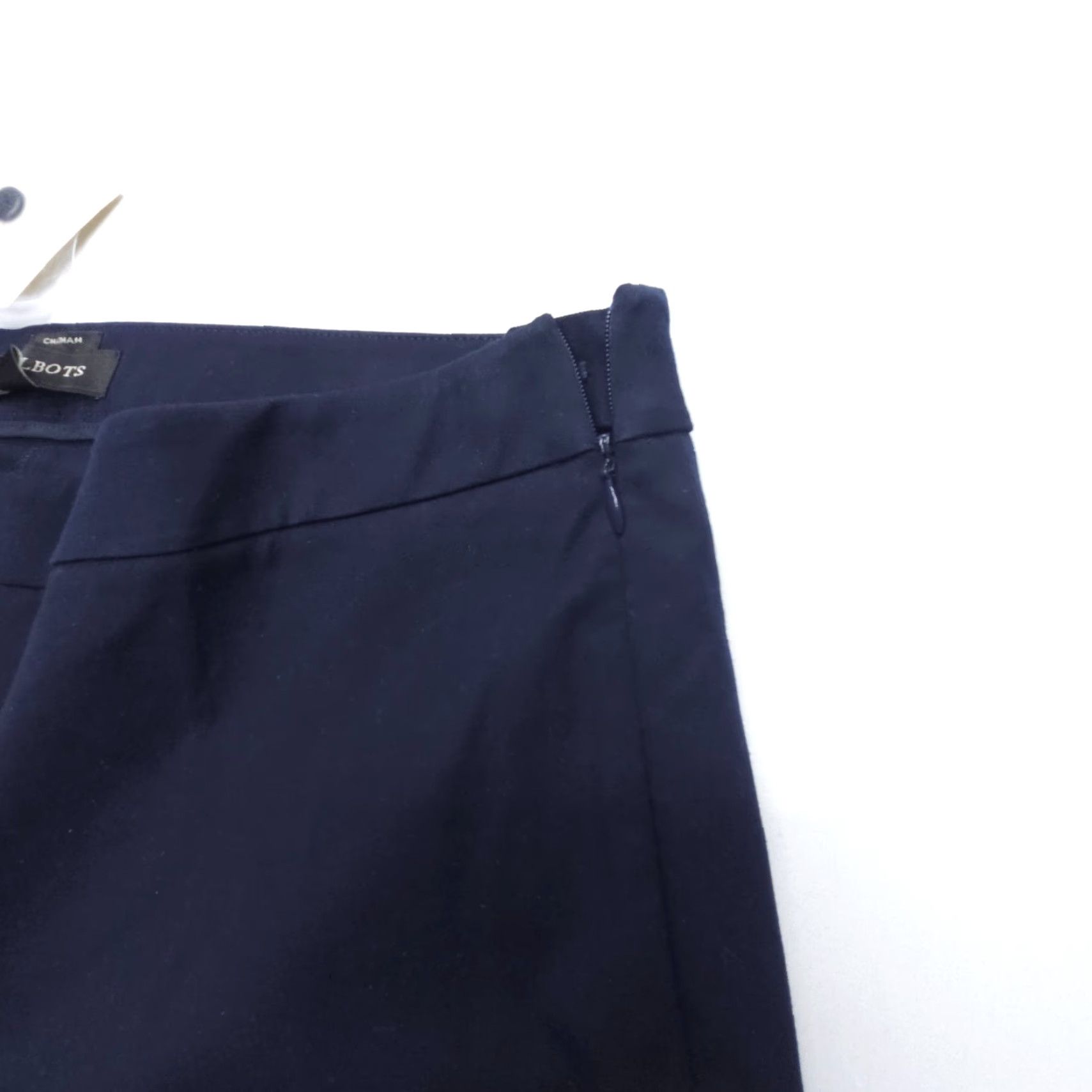 Talbots Chatham Pants Size 16 Navy Side Zip Stretch Career Work Dress Preppy NWT