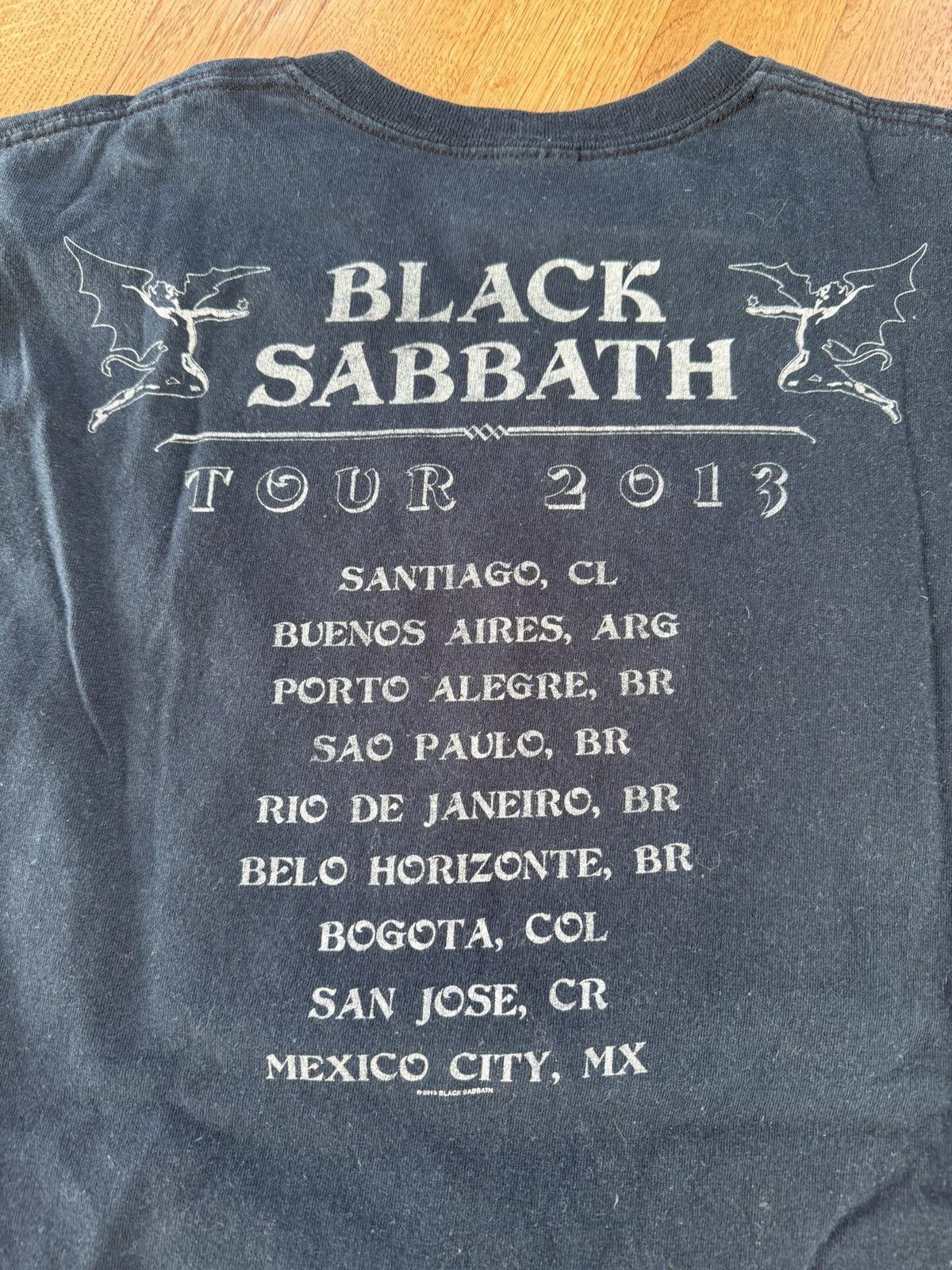 Black Sabbath Official 2013 Black Sabbath Tour T Size US L / EU 52-54 / 3 - 4 Thumbnail