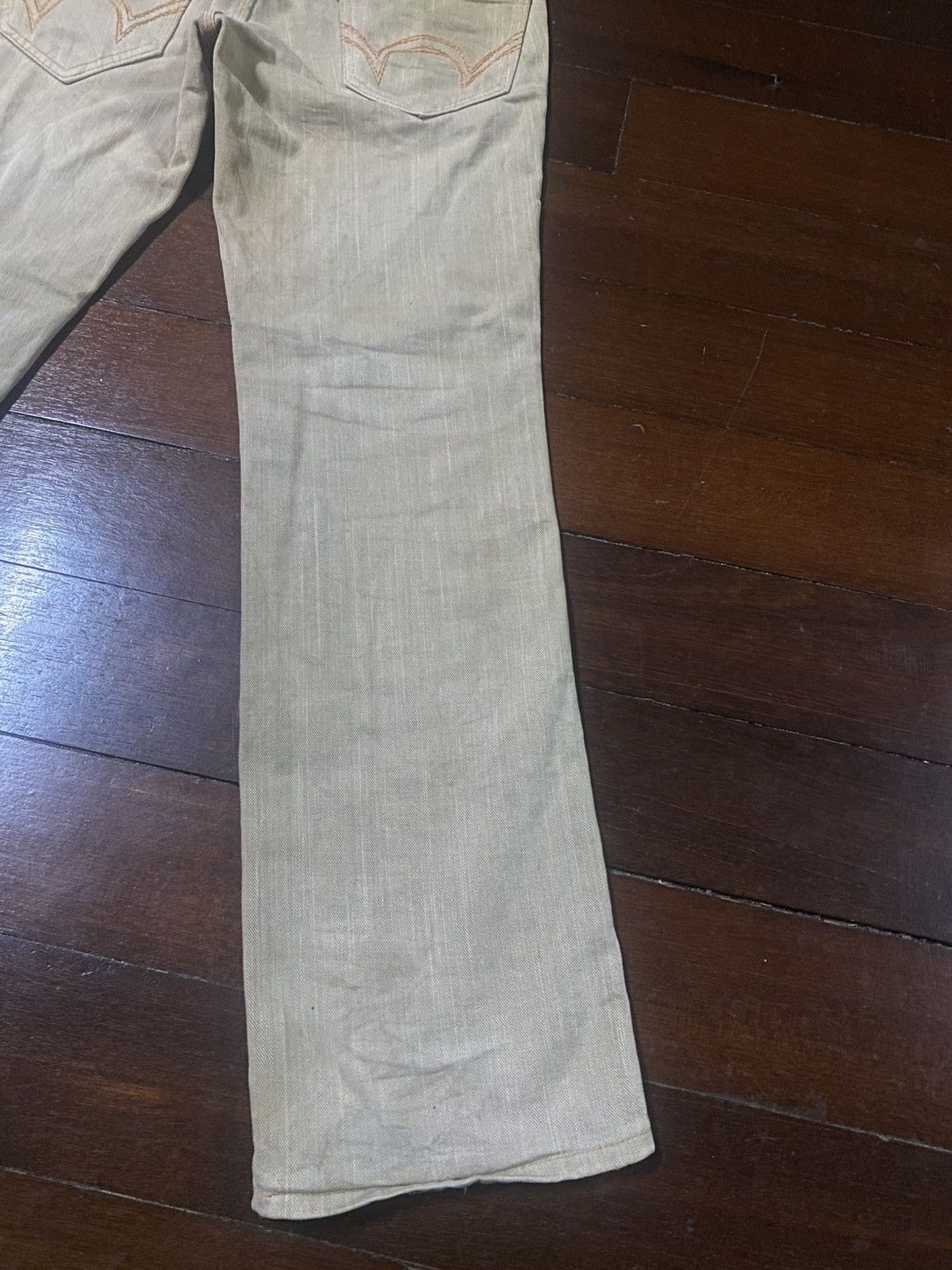 Edwin VINTAGE EDWIN BLUE TRIP 503 FLARE JEANS mud wash Size US 36 / EU 52 - 4 Thumbnail