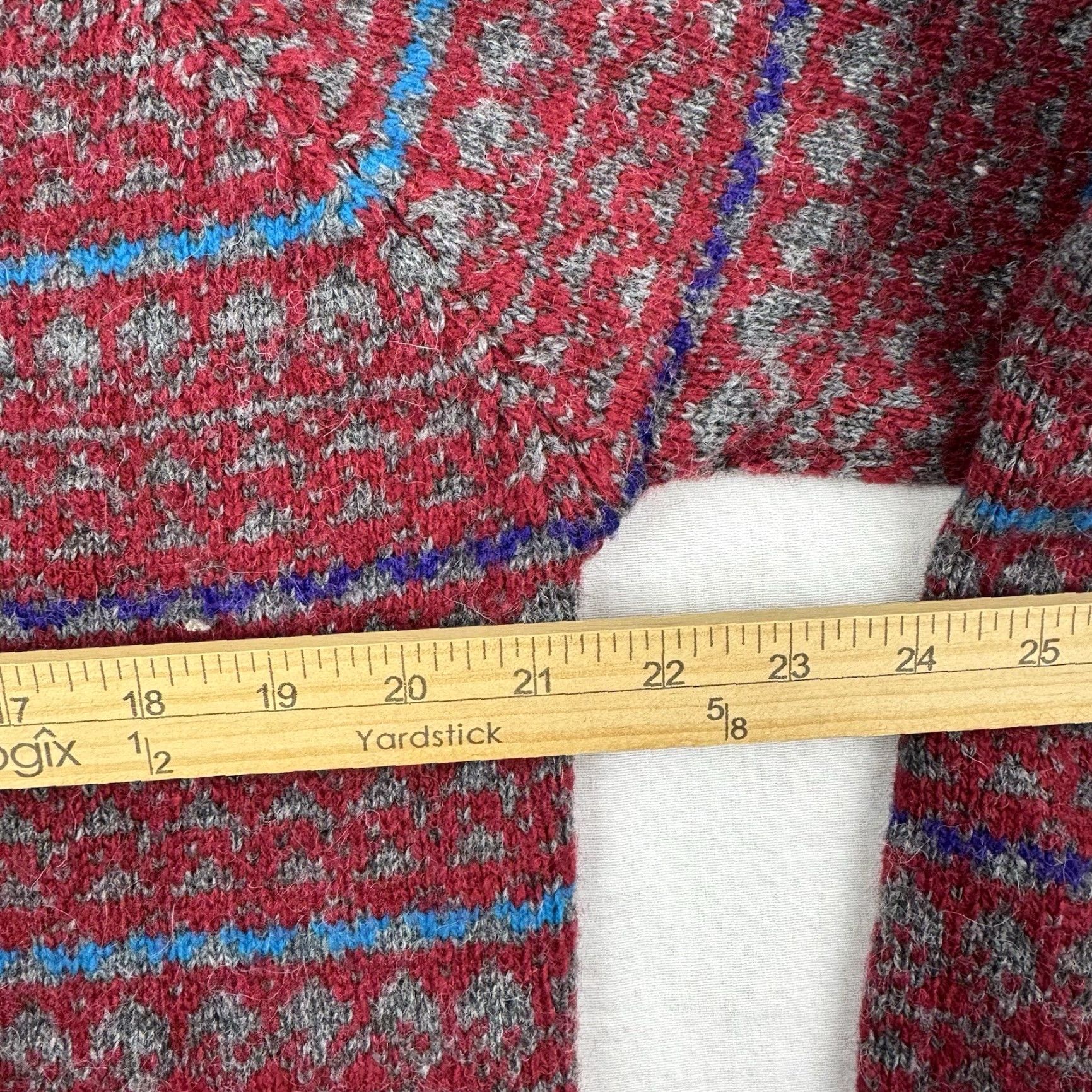 Vintage VINTAGE Hunt Club Sweater Men L Red Striped Wool Knit Pullover Crew Neck 90s 80s Classic Mens Size US L / EU 52-54 / 3 - 7 Thumbnail