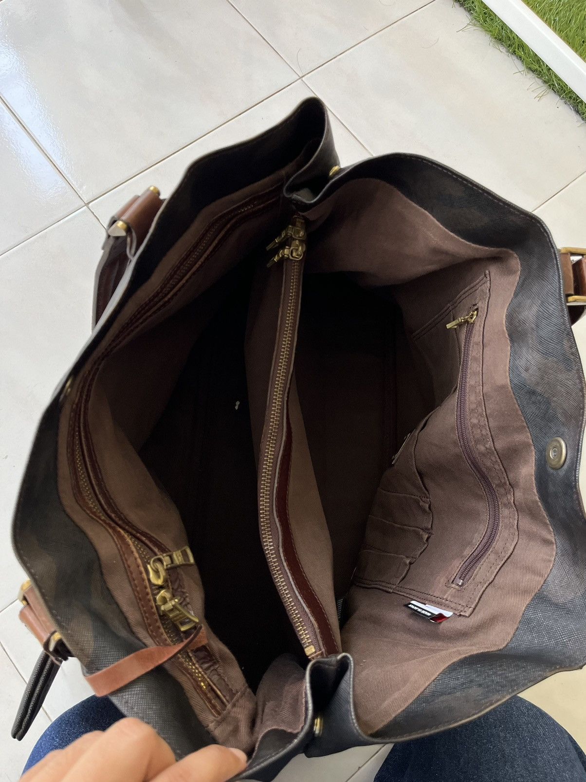 MasterPiece Masterpiece Camo Leather Large Tote Bag Size ONE SIZE - 18 Thumbnail