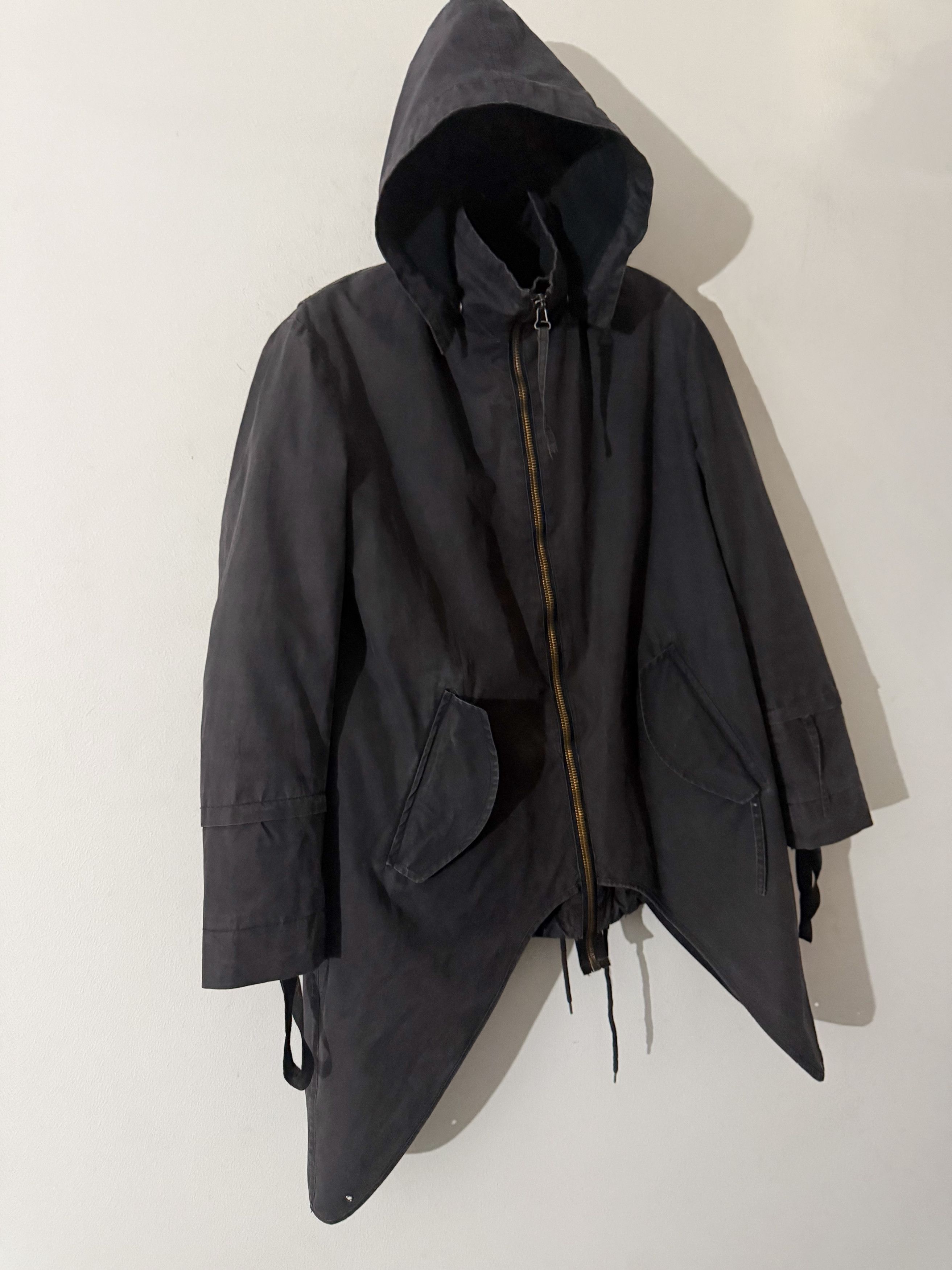 Helmut Lang Rare Asymmetric "Swallowtail" Hooded Parka Size US M / EU 48-50 / 2 - 4 Thumbnail