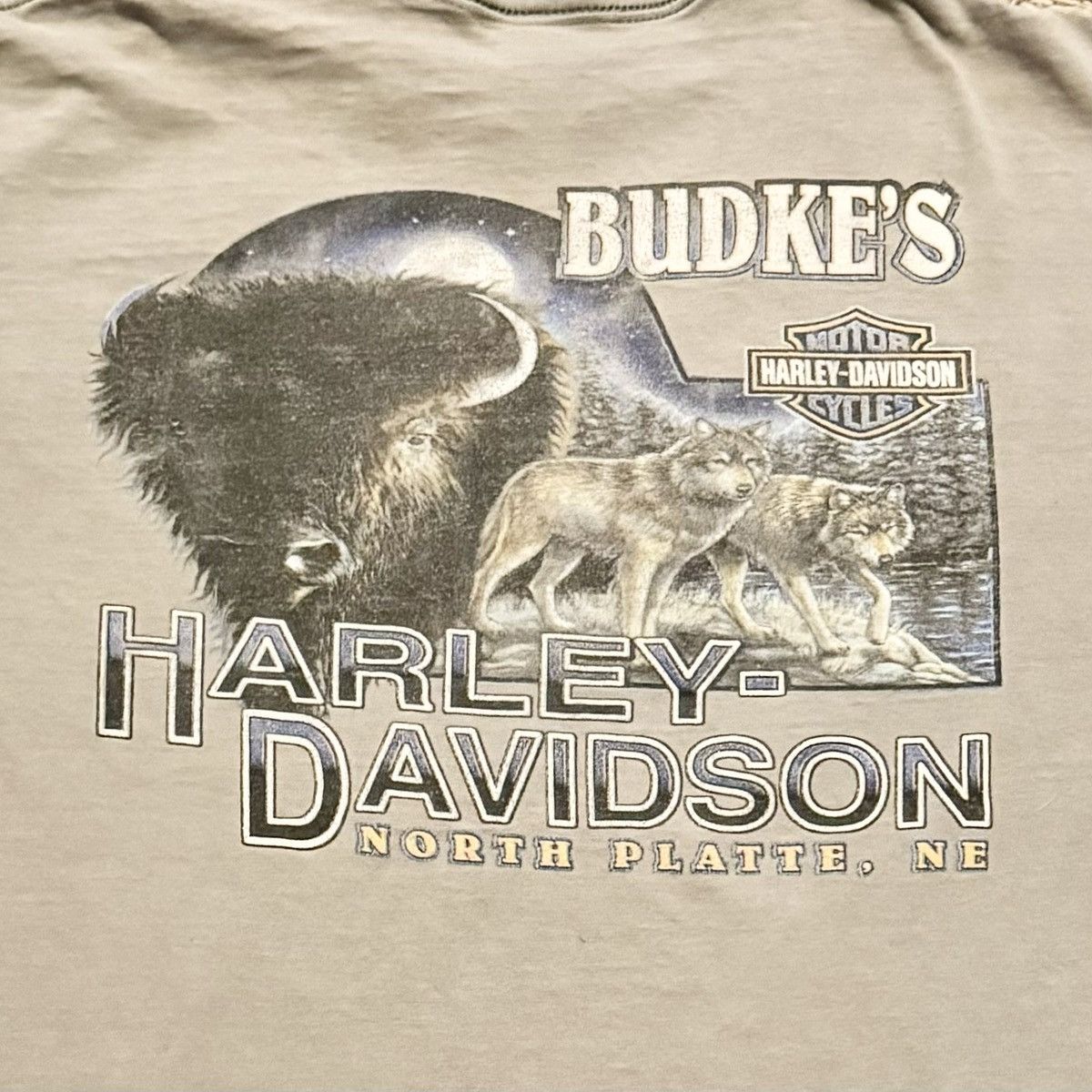 Harley Davidson × Vintage VINTAGE 2002 GREY FADE HARLEY DAVIDSON TEE! Size US XL / EU 56 / 4 - 1 Thumbnail