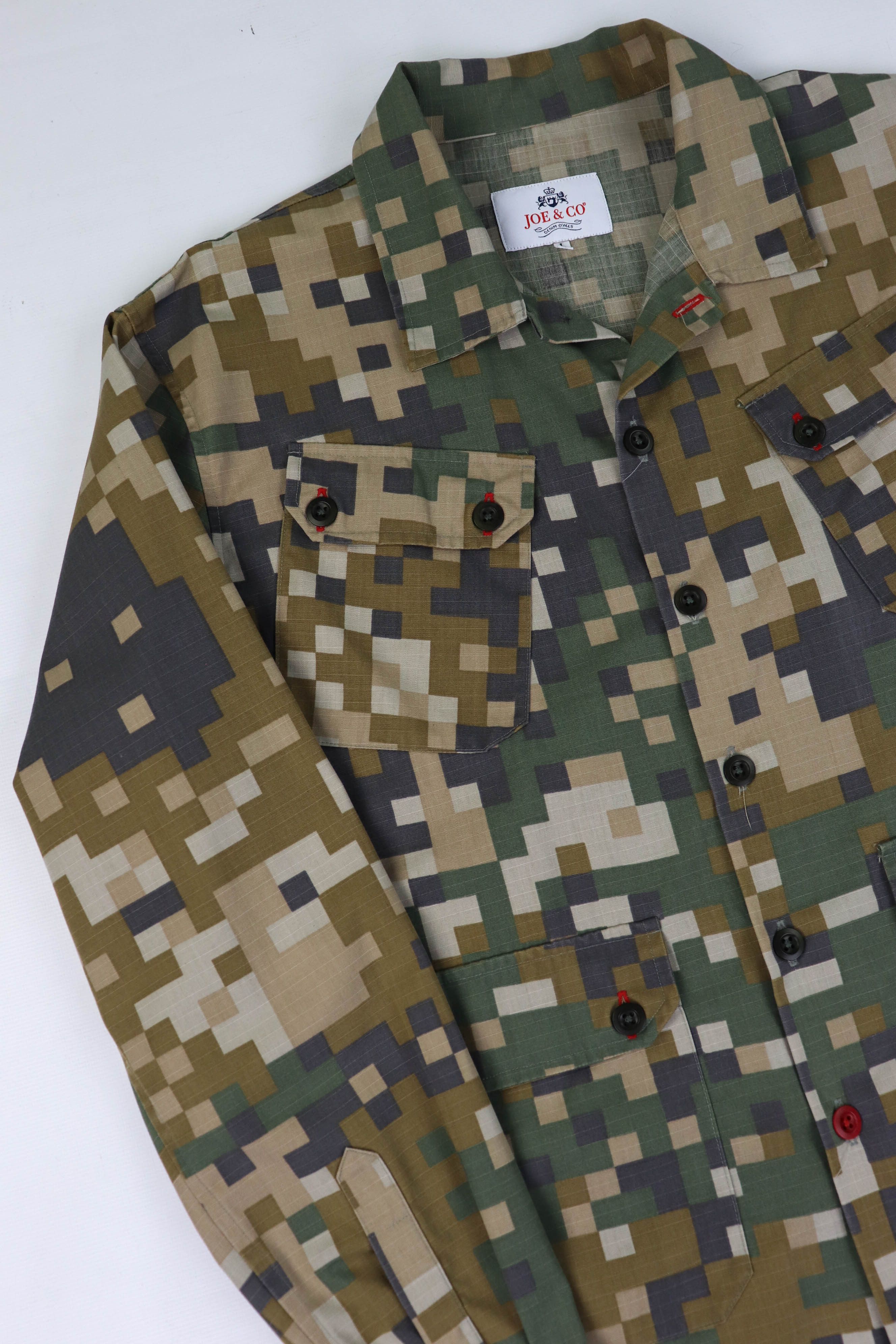 Other Joe & Co Handcraft Multicolor Pixel Camo Light Field Jacket Size US L / EU 52-54 / 3 - 4 Thumbnail