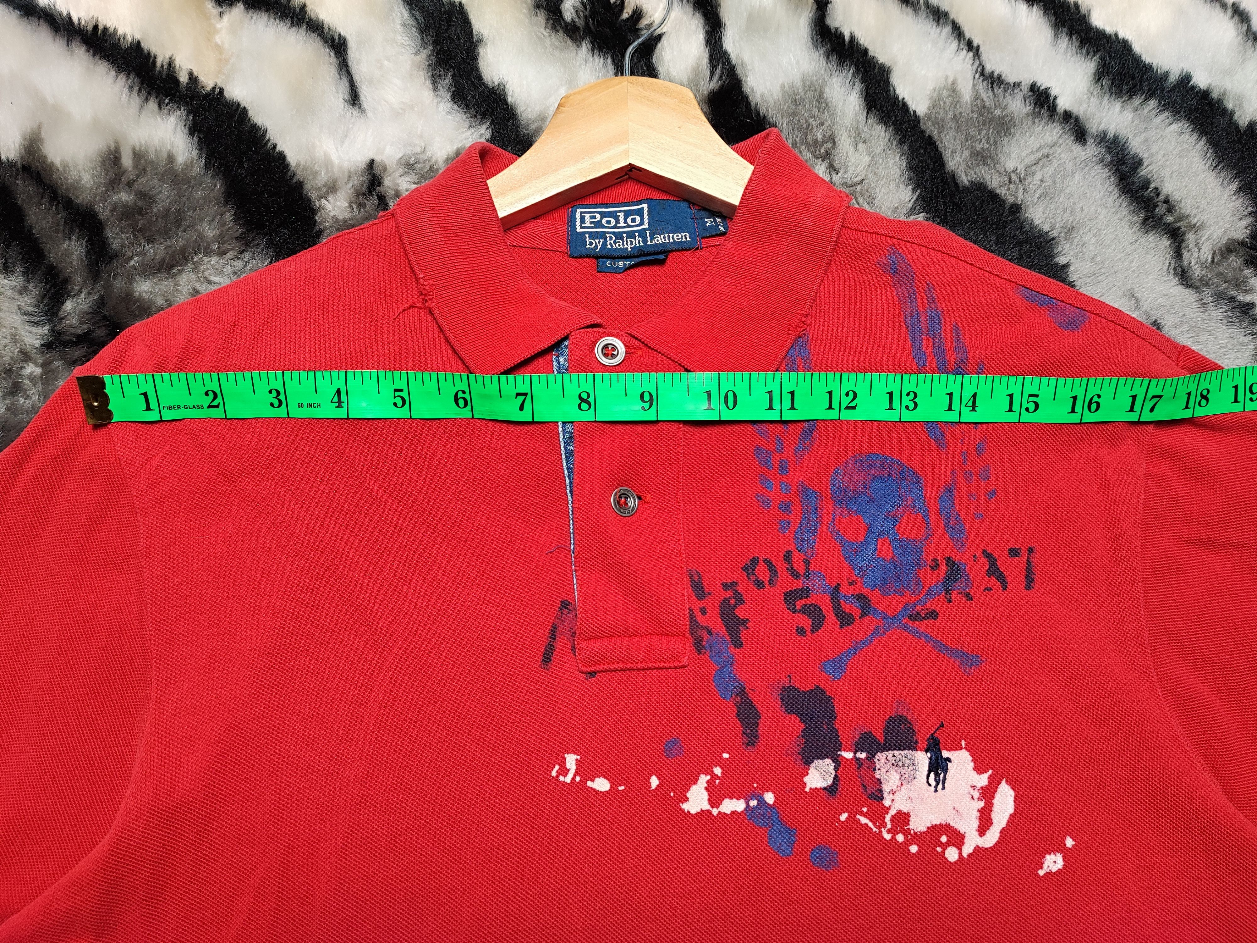 Polo Ralph Lauren Vintage Polo Ralph Lauren Skull Design Red Size US M / EU 48-50 / 2 - 20 Thumbnail