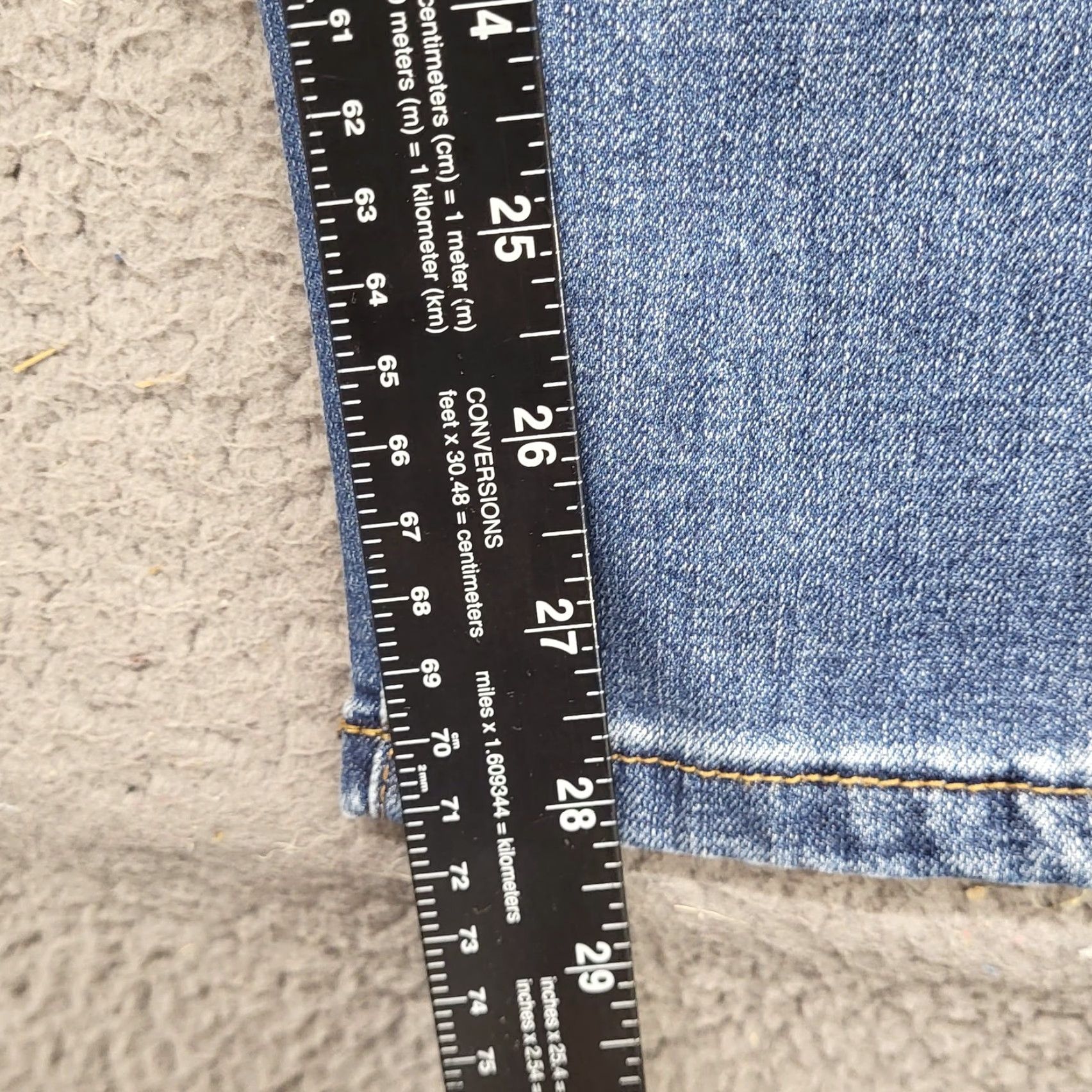 Vintage Rue 21 Jeans Juniors 5/6R Blue Mid Rise Skinny Flex Distressed Denim Preppy Jeans Shirt? Size 27" / US 4 / IT 40 - 5 Thumbnail