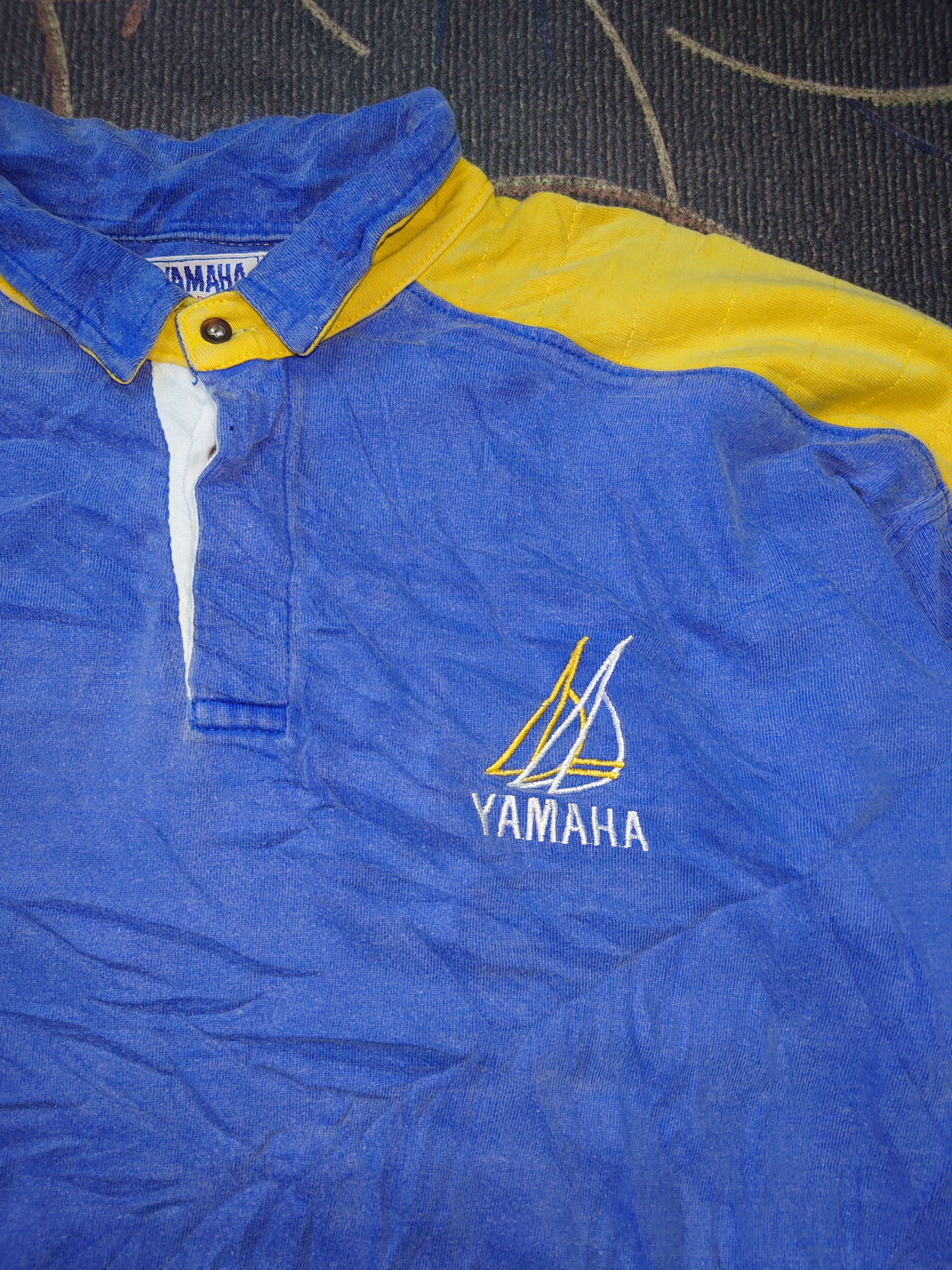 Yamaha Vintage Yamaha Marine Round The World Rugby Shirt Size US M / EU 48-50 / 2 - 6 Thumbnail
