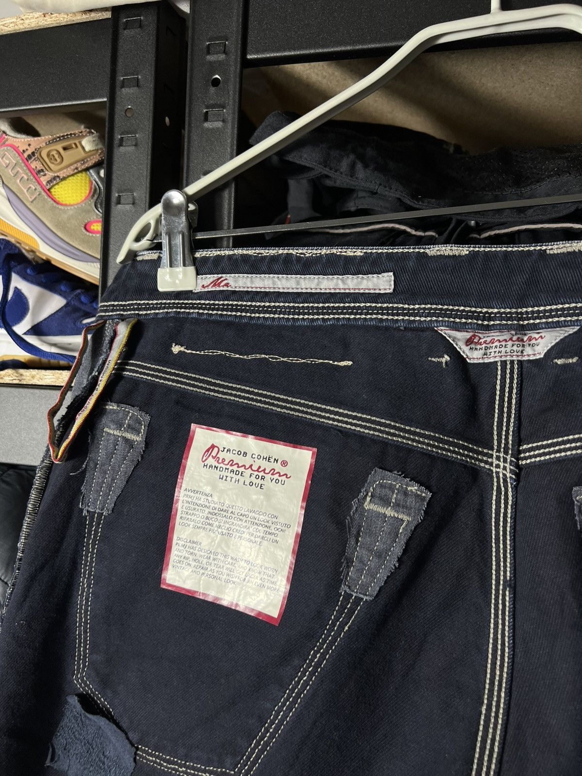 Jacob Cohen Jacob Cohen Premium Edition Denim Jeans Distressed Dark Blue Size US 32 / EU 48 - 22 Thumbnail