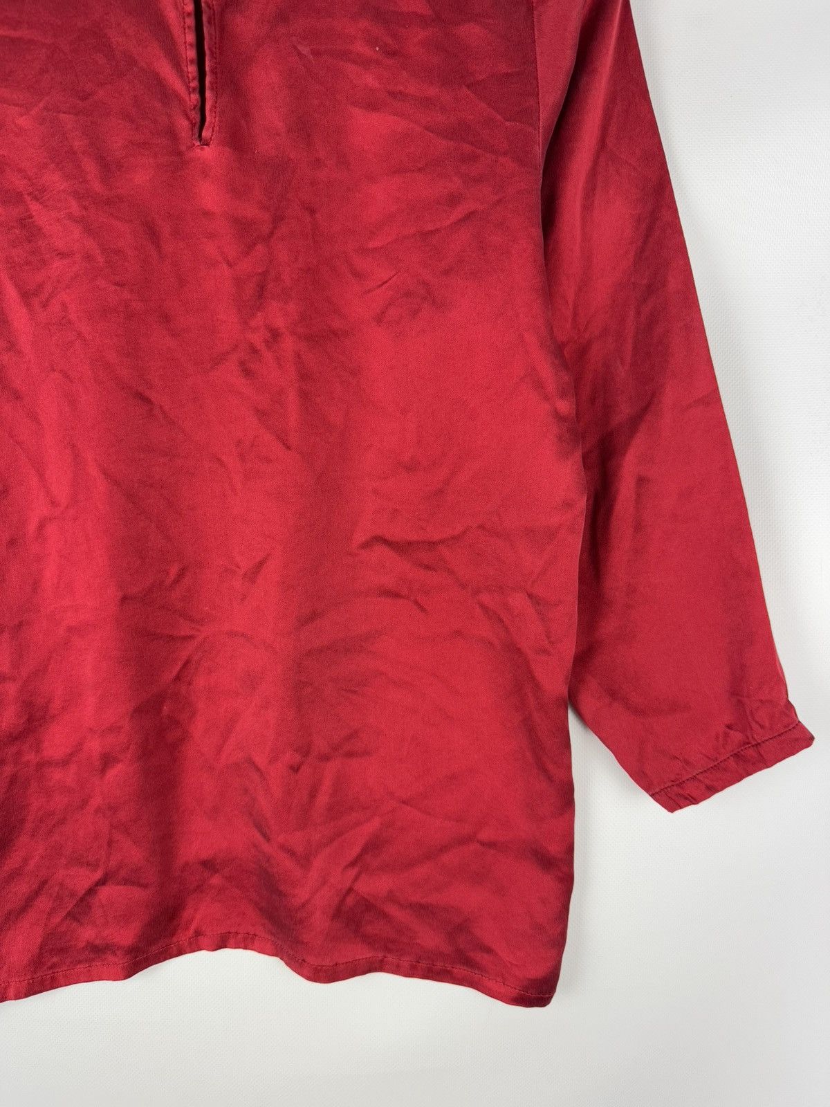 Vintage × Yves Saint Laurent Yves Saint Laurent Rive Gauche Vintage Silk Tunic Blouse Size XS / US 0-2 / IT 36-38 - 19 Thumbnail