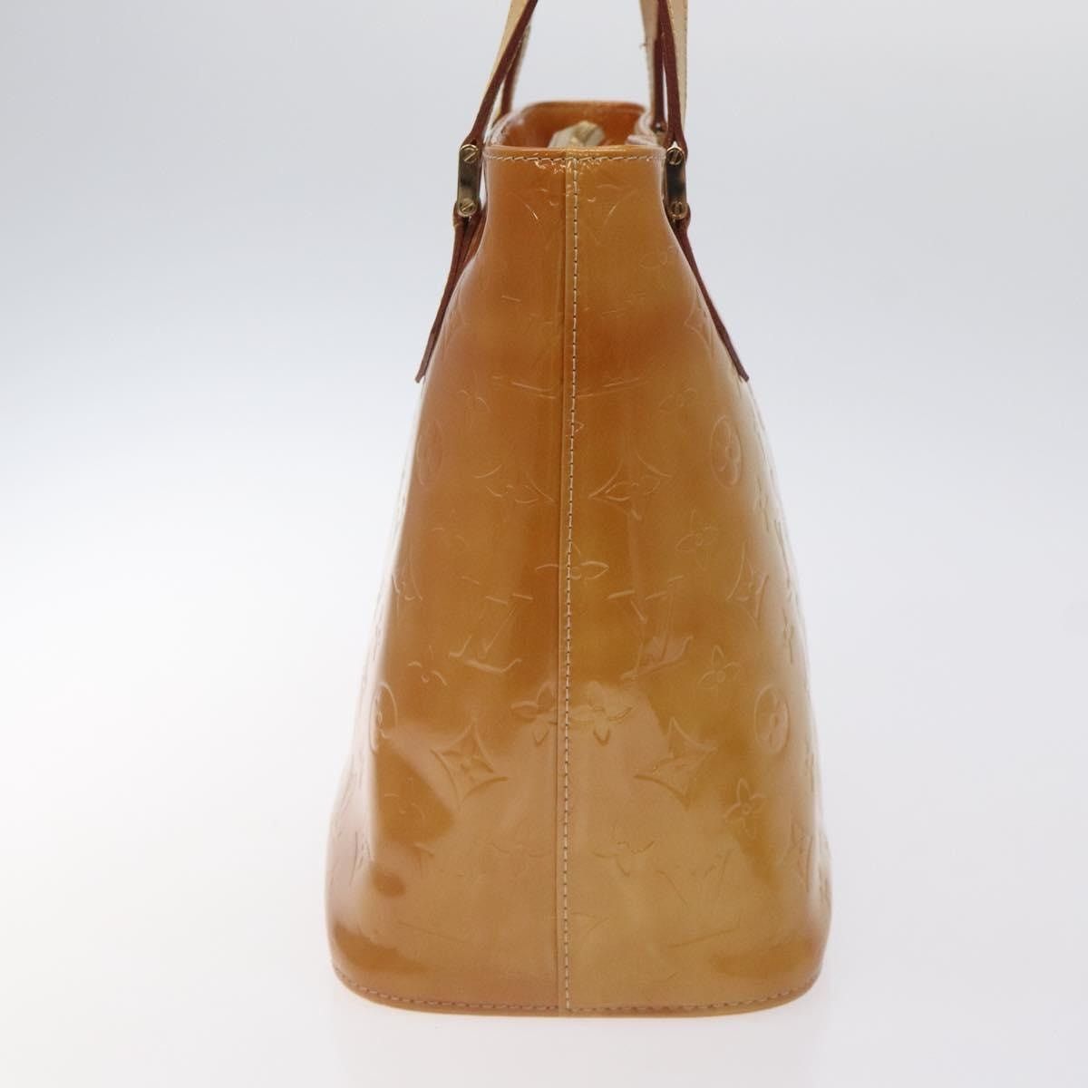 Louis Vuitton LOUIS VUITTON Monogram Vernis Houston Hand Bag Beige M91004 Size ONE SIZE - 4 Thumbnail