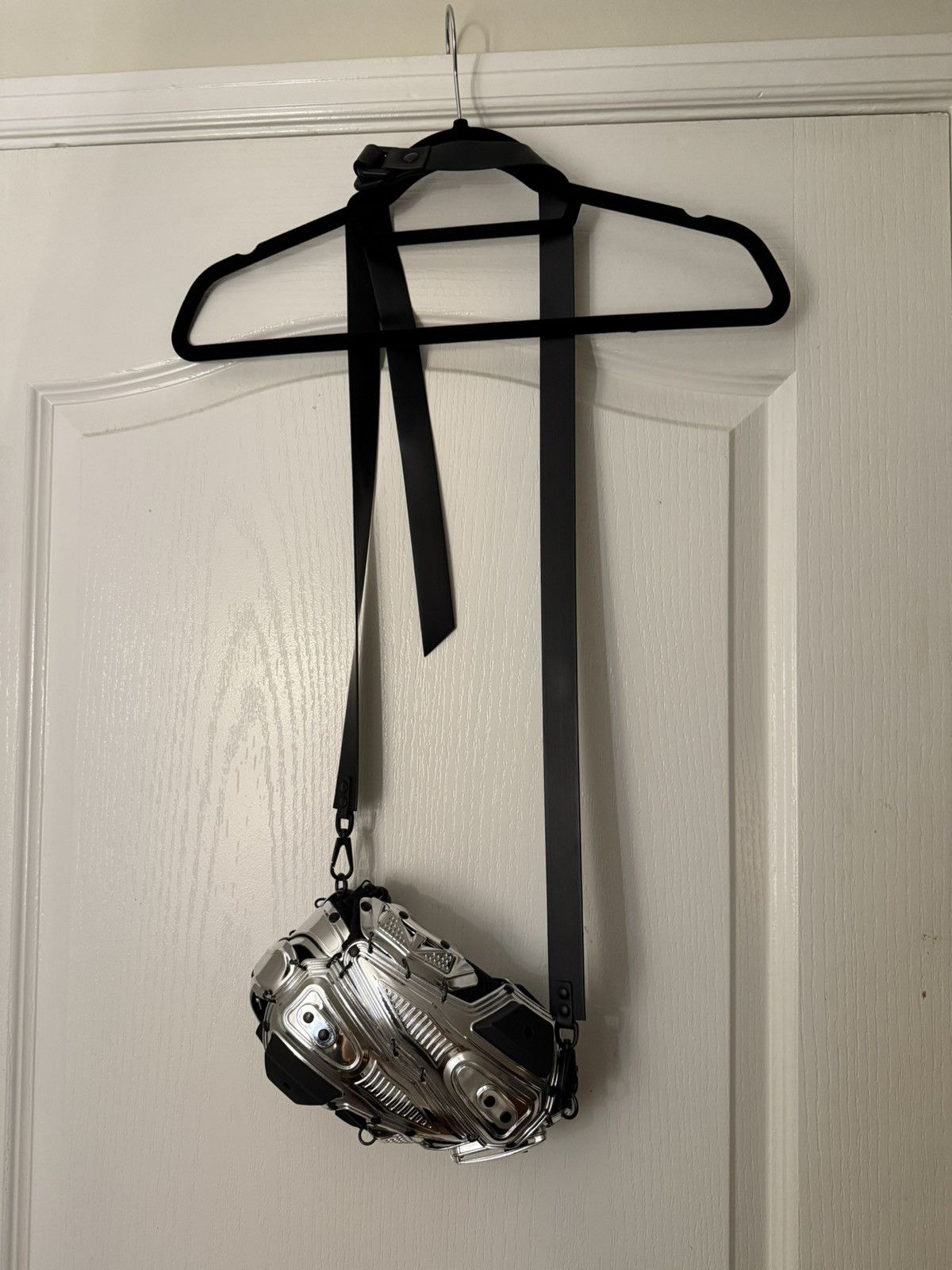 Innerraum INNERRAUM Silver & Black Panelled Crossbody Bag Size ONE SIZE - 3 Thumbnail
