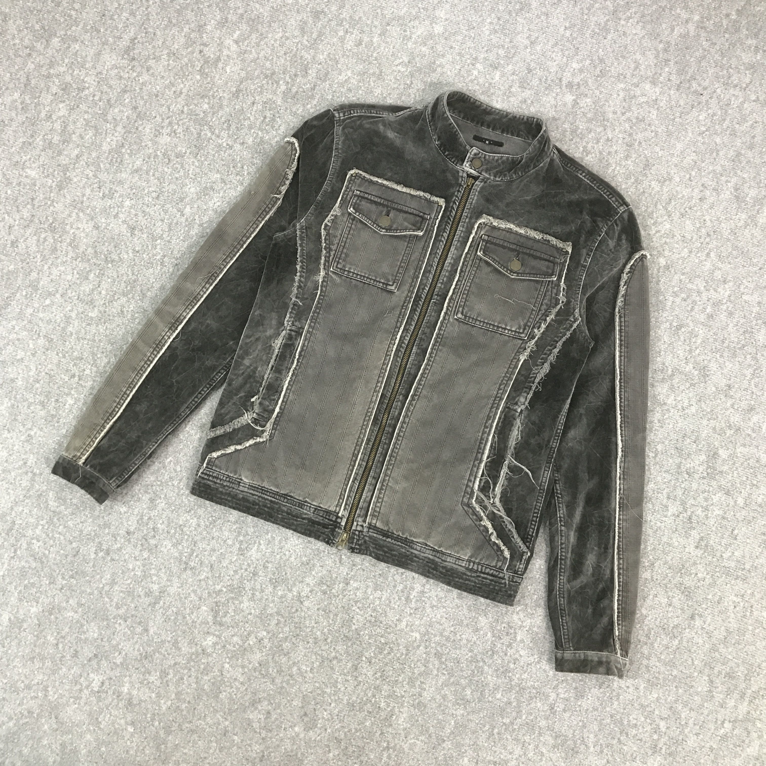 If Six Was Nine × Japanese Brand × Le Grande Bleu (L.G.B.) IFSIXWASNINE STYLE ALBE VELVET BLACK FADED JACKET Size US L / EU 52-54 / 3 - 5 Thumbnail