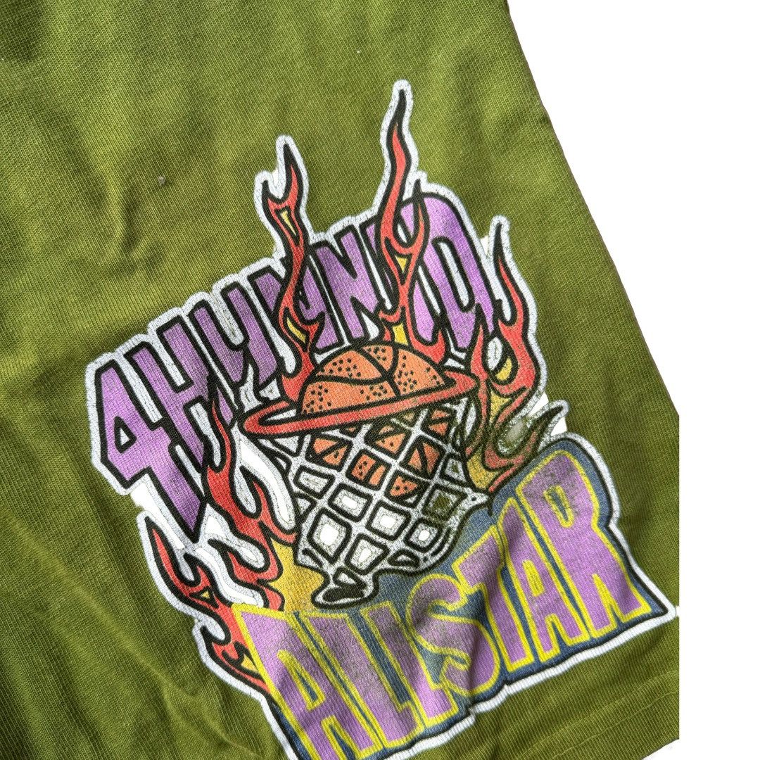 4HUNNID 4HUNNID All Star Green Men's Shorts Size M Size US 31 - 2 Thumbnail