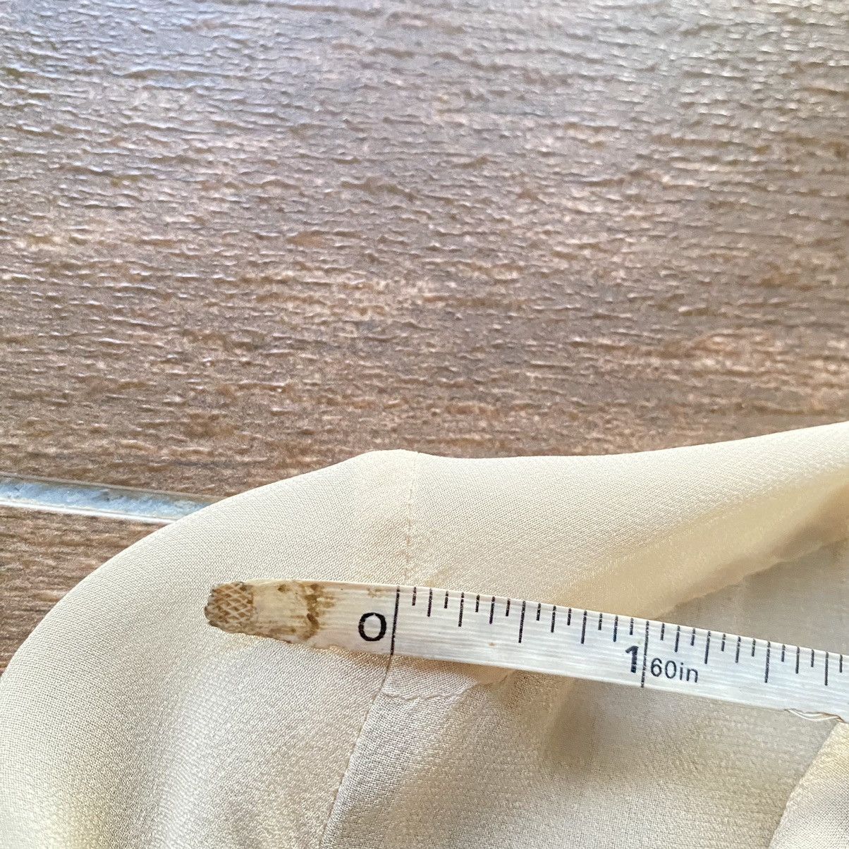 Tom Ford S/S 1997 Gucci by Tom Ford Brown Sheer Ombré Silk Button. Size US XXS / EU 40 - 8 Thumbnail
