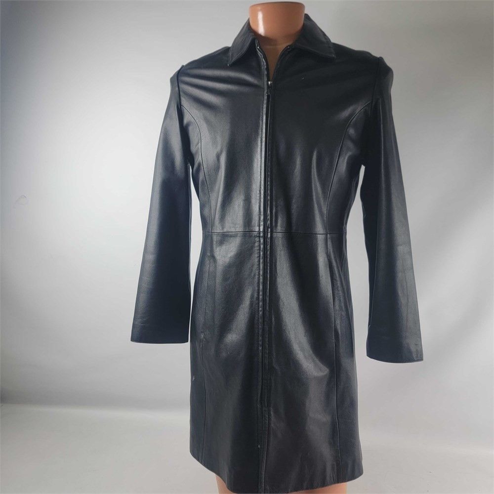 Other VINTAGE 90’s Marcel Kassini Leather Jacket/Trenchcoat XL Size XL / US 12-14 / IT 48-50 - 2 Thumbnail